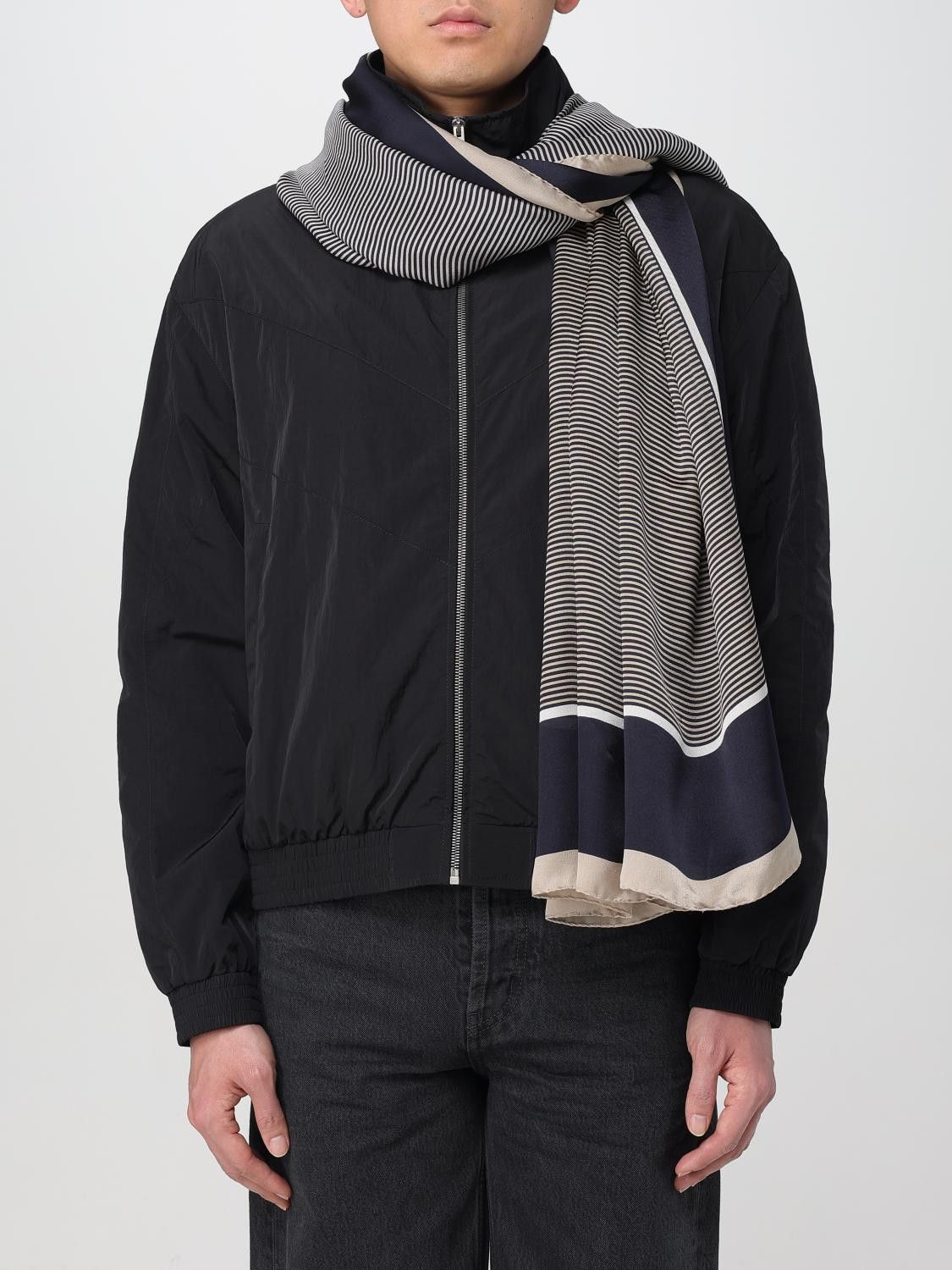 Saint Laurent Paris Saint Laurent Scarf Men Navy Size ONE SIZE - 2 Thumbnail