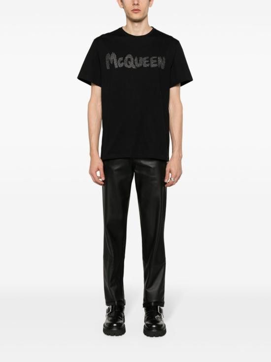 Alexander McQueen ALEXANDER MCQUEEN Men T-Shirts 794673 QTABT0570 Black Size US XL / EU 56 / 4 - 3 Thumbnail