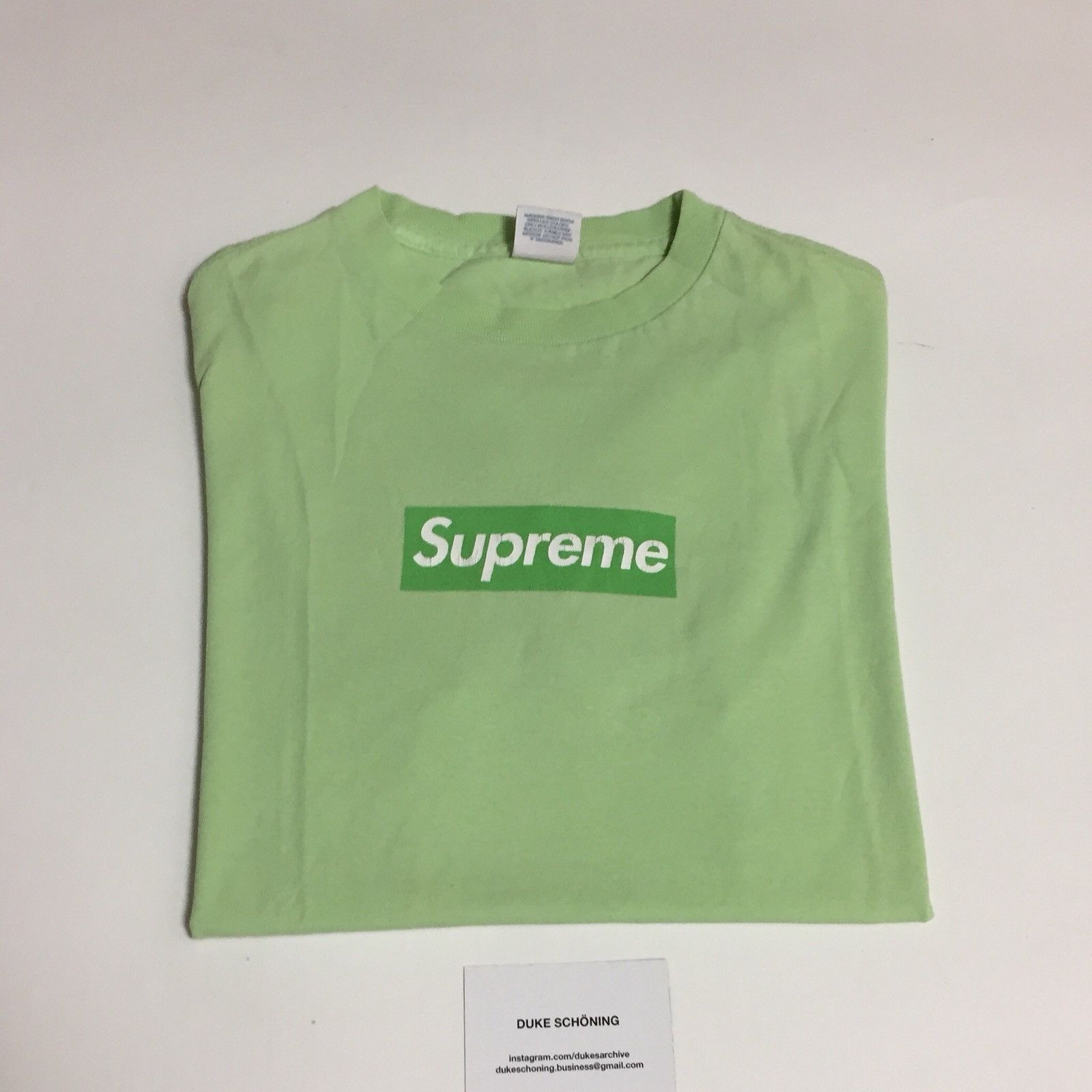 Supreme Supreme Lime Green Box Logo T-Shirt | Grailed