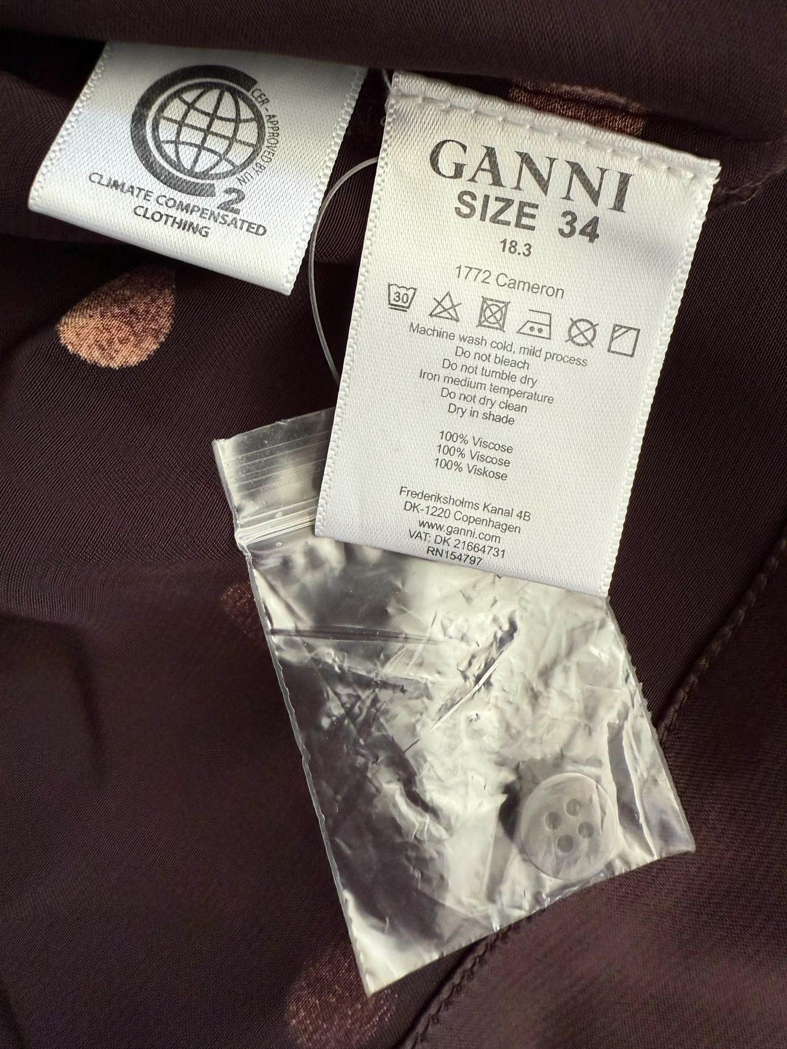 Ganni Ganni Cameron Blouse Size XS / US 0-2 / IT 36-38 - 3 Thumbnail