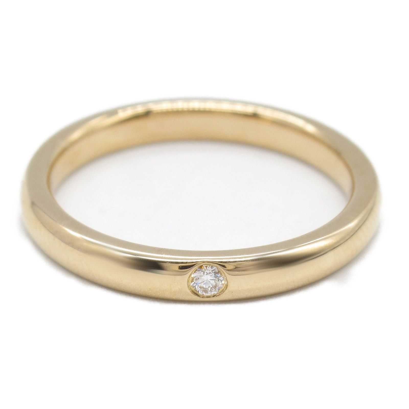 Tiffany & Co. Tiffany Co Stacking Band Ring 1Pd K18Pg (Pink Gold) Diamond Clear Size ONE SIZE - 2 Thumbnail