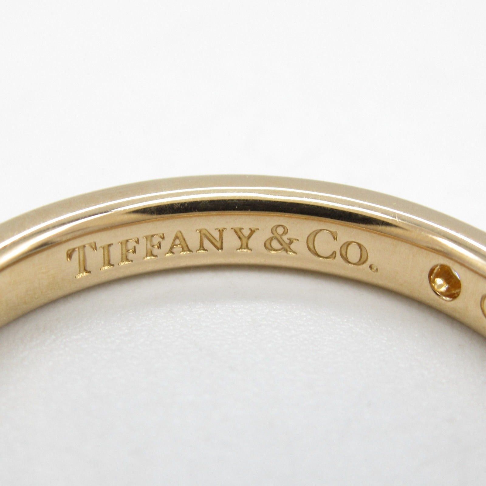 Tiffany & Co. Tiffany Co Stacking Band Ring 1Pd K18Pg (Pink Gold) Diamond Clear Size ONE SIZE - 4 Thumbnail