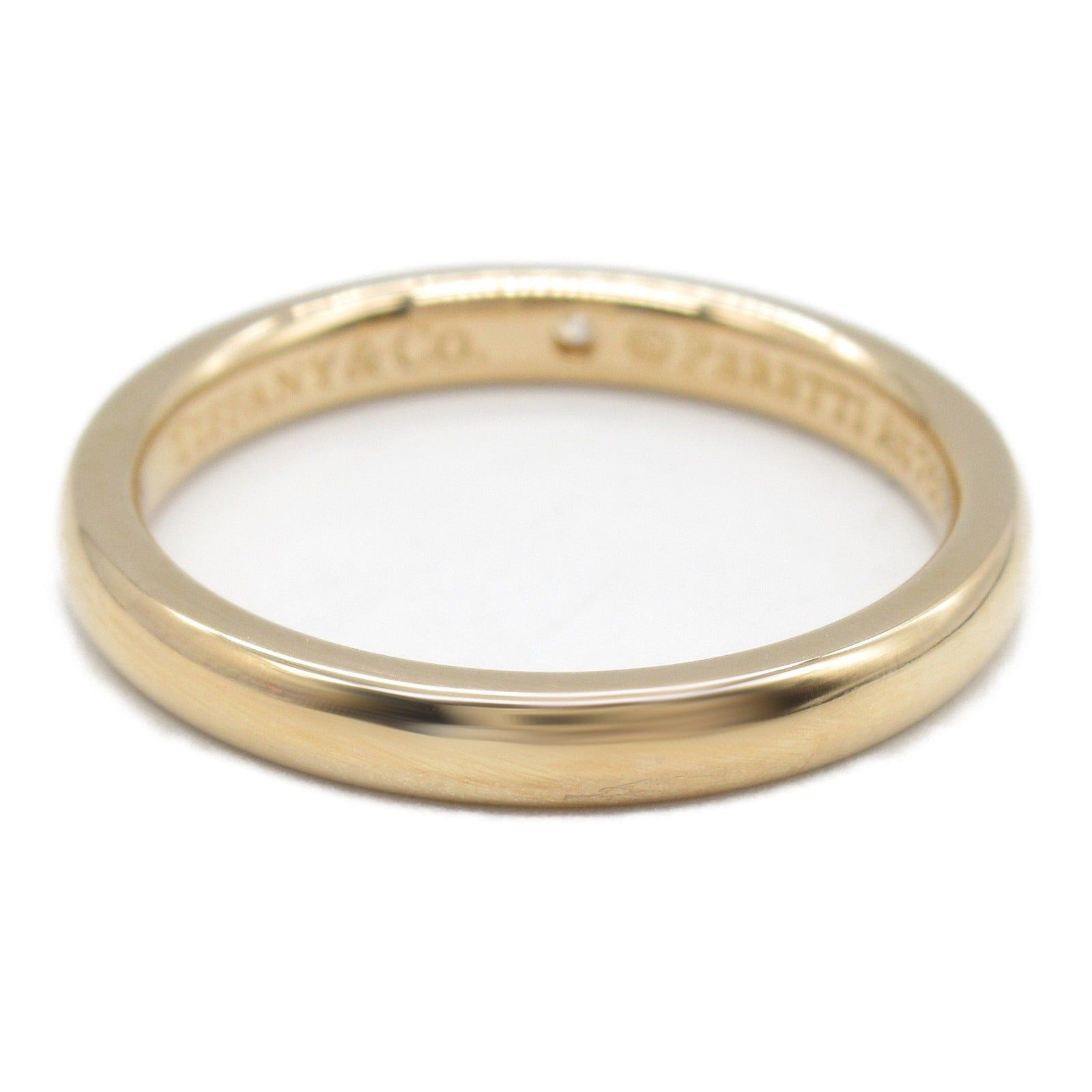 Tiffany & Co. Tiffany Co Stacking Band Ring 1Pd K18Pg (Pink Gold) Diamond Clear Size ONE SIZE - 3 Thumbnail