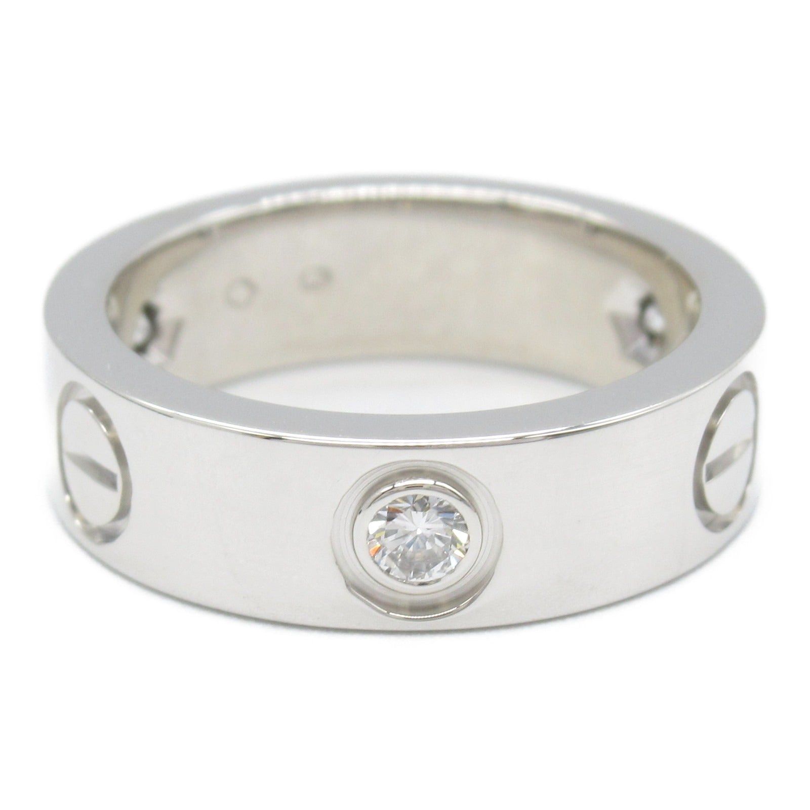 Cartier Cartier Love Ring 3Pd K18Wg (White Gold) Diamond Clear Size ONE SIZE - 2 Thumbnail