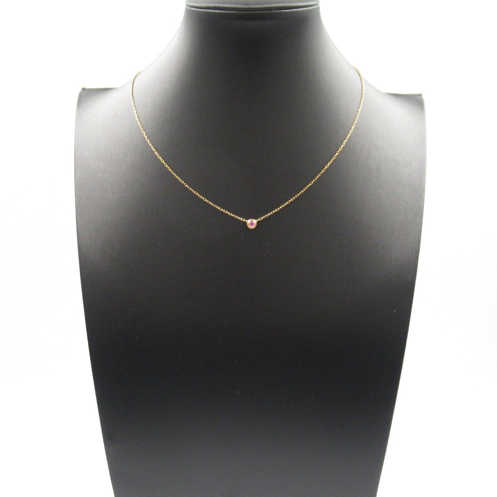 Cartier Cartier Damour Necklace Sapphire K18Pg (Pink Gold) Pink Size ONE SIZE - 6 Thumbnail