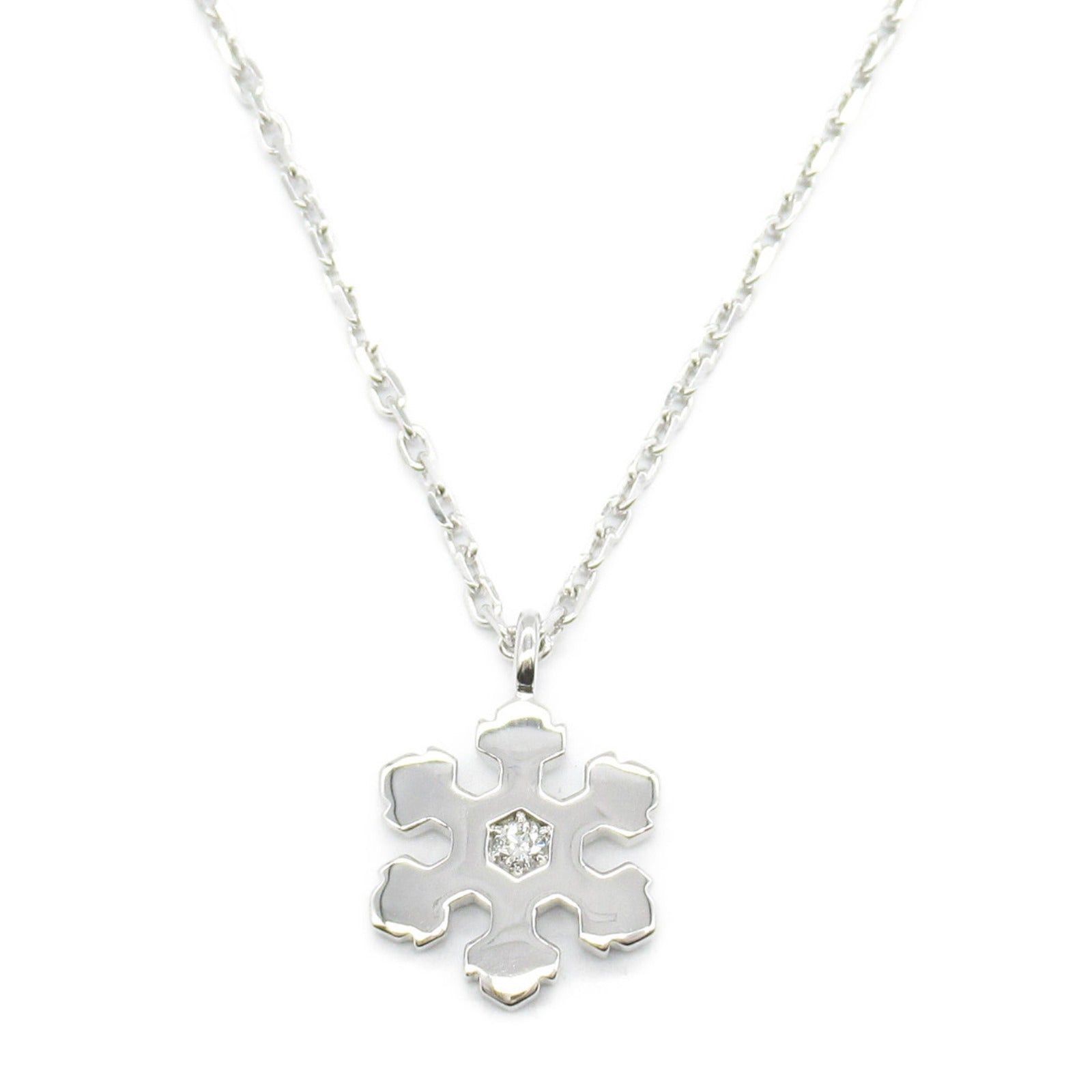Bvlgari Bvlgari Snowflake Necklace 1Pd K18Wg (White Gold) Diamond Clear Size ONE SIZE - 2 Thumbnail