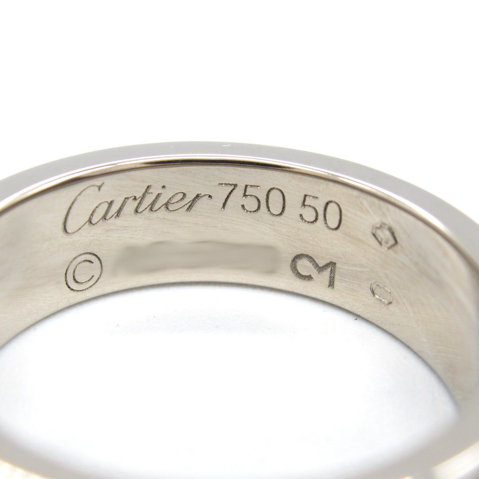 Cartier Cartier Love Ring K18Wg (White Gold) Silver Size ONE SIZE - 4 Thumbnail
