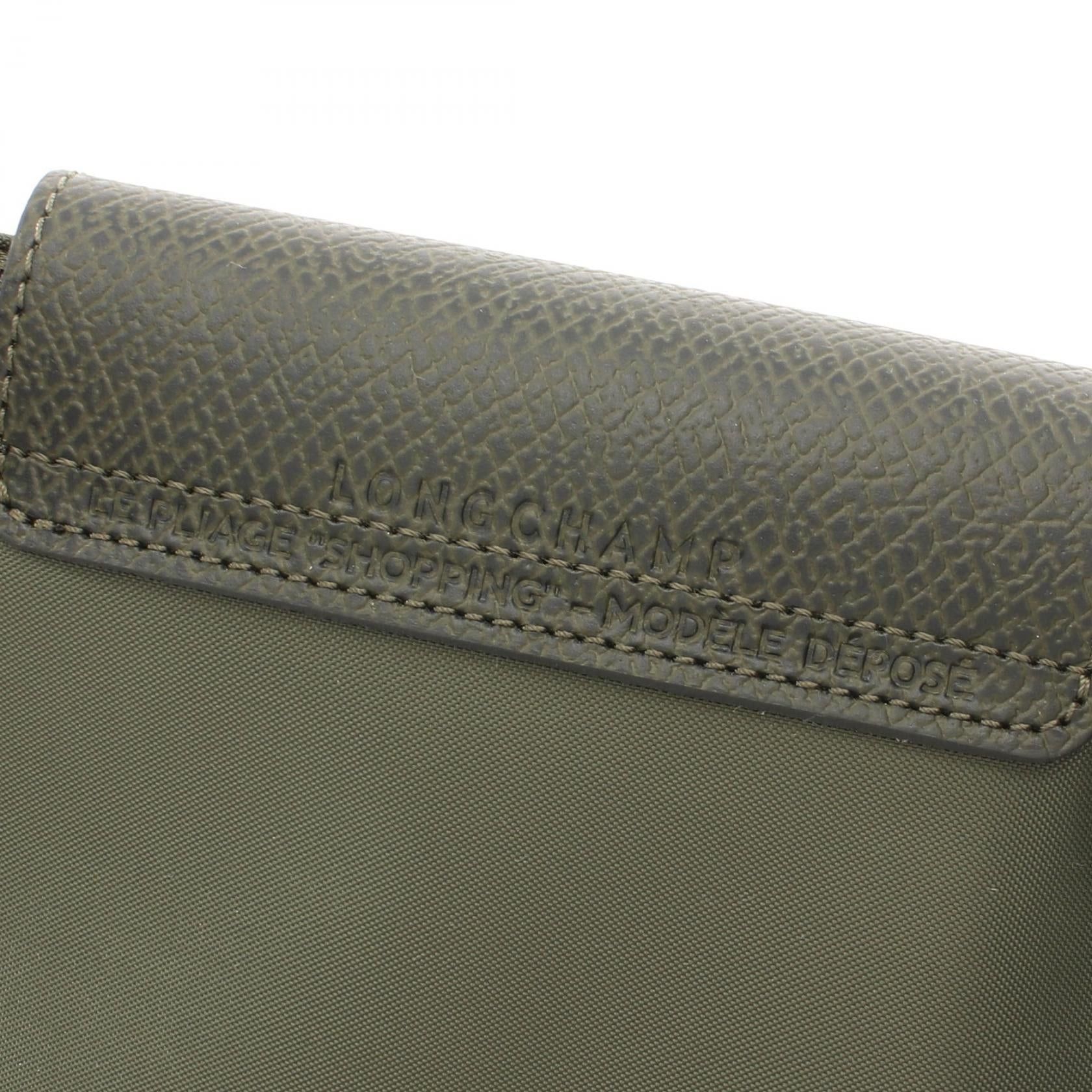 Longchamp Longchamp Le Preage Green M Handbag Tote Bag Canvas Leather Size ONE SIZE - 4 Thumbnail