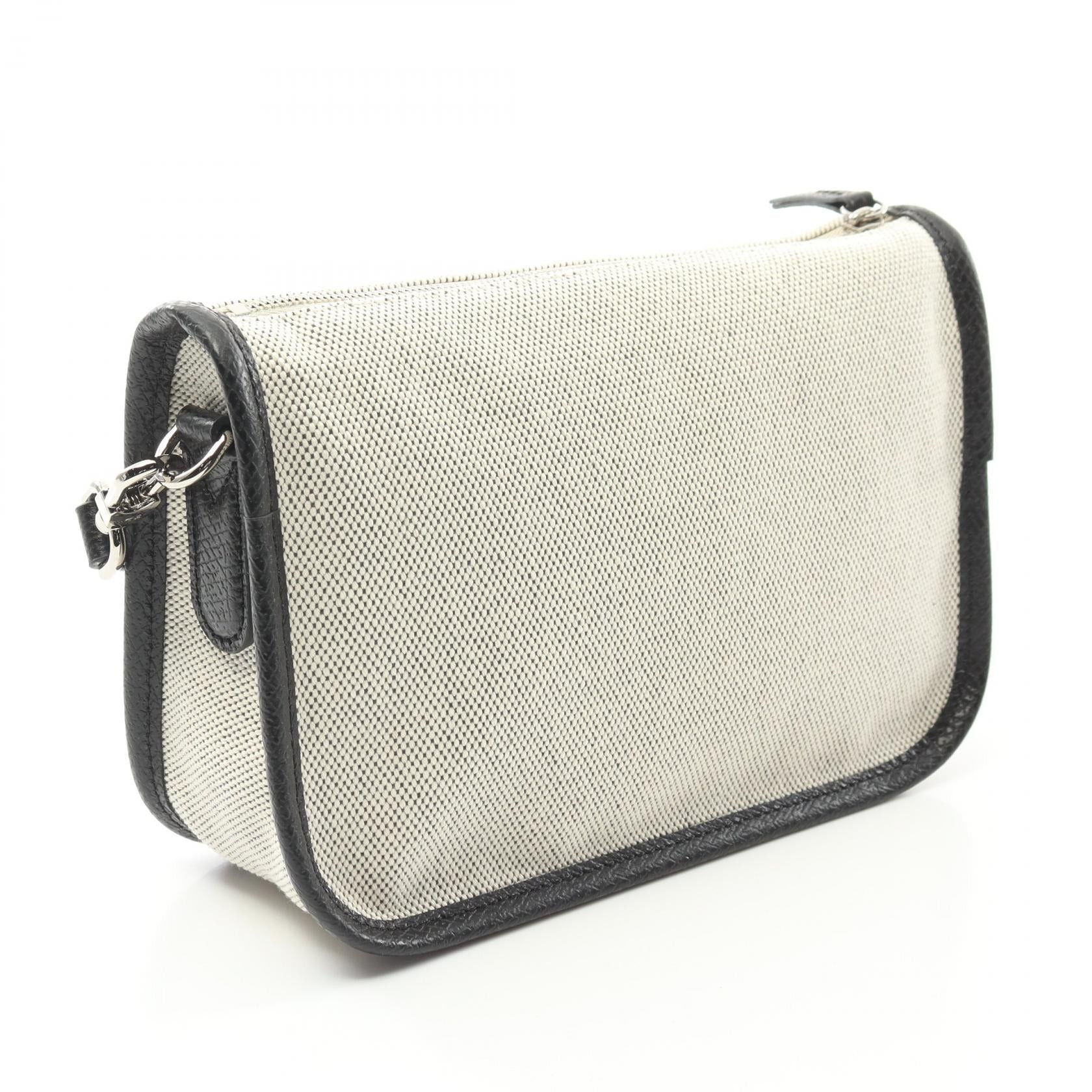 Longchamp Longchamp Essential S Crossbody Bag Shoulder Fabric Leather Beige Black Size ONE SIZE - 2 Thumbnail