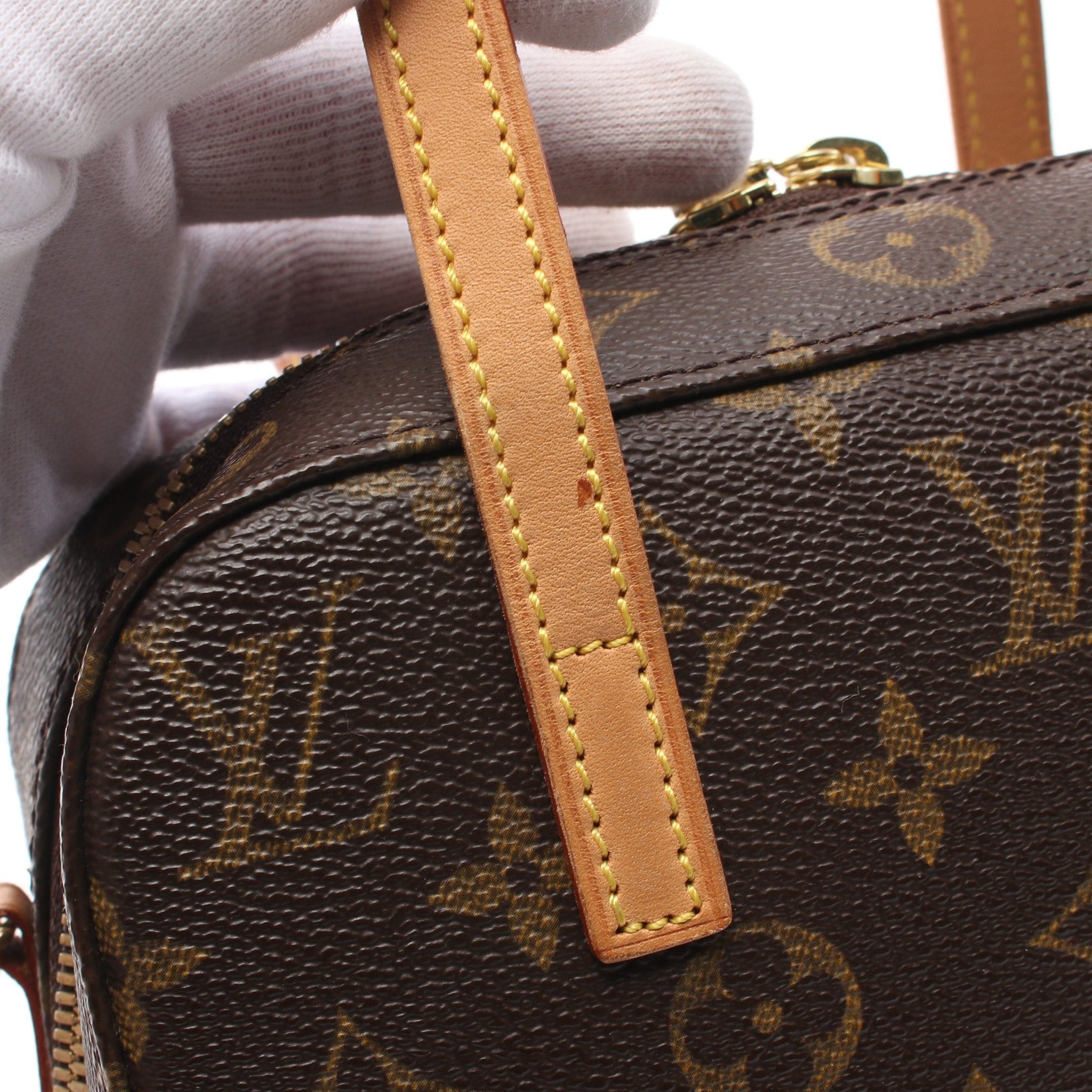 Louis Vuitton Louis Vuitton Spontini Monogram Handbag Leather Brown Size ONE SIZE - 10 Thumbnail