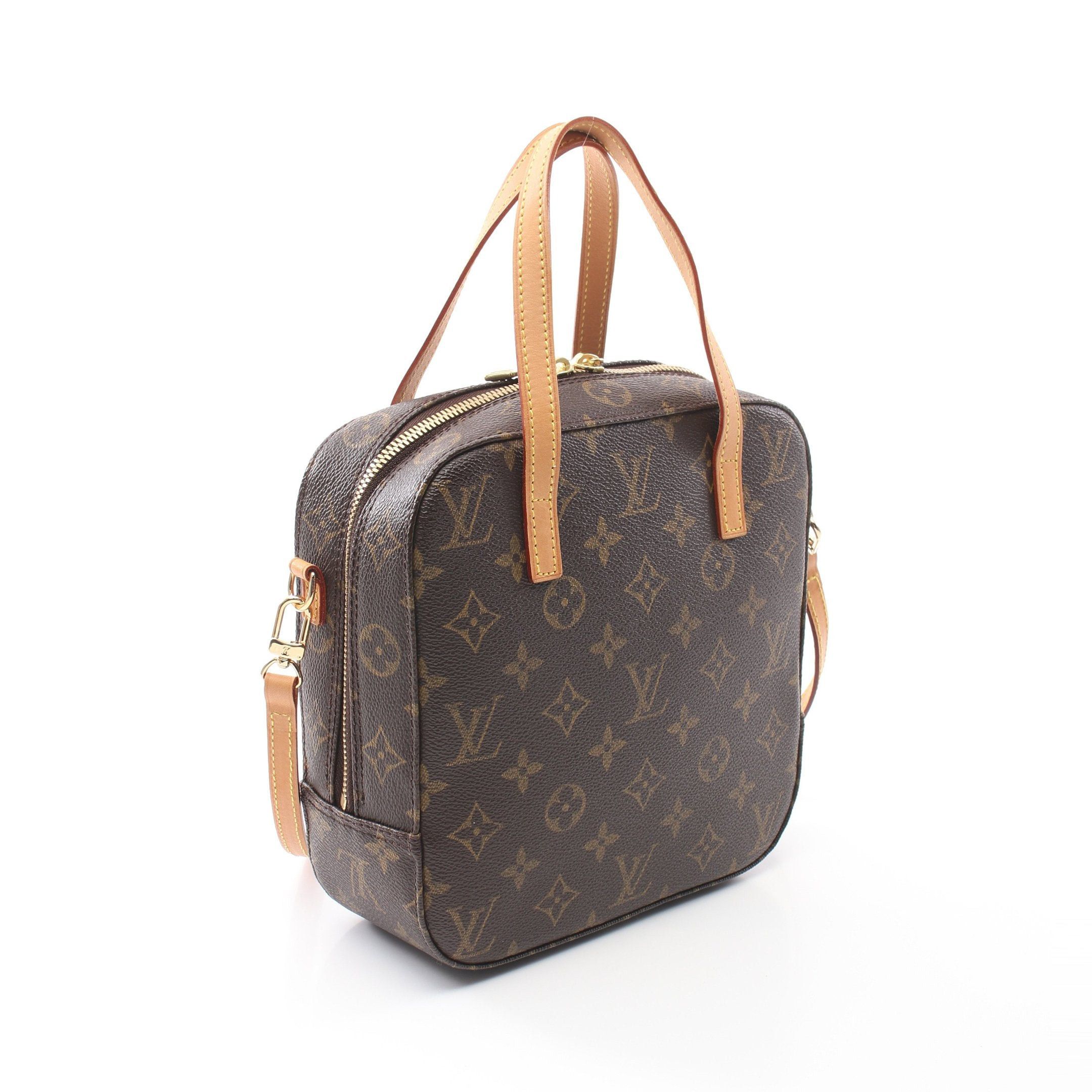 Louis Vuitton Louis Vuitton Spontini Monogram Handbag Leather Brown Size ONE SIZE - 2 Thumbnail