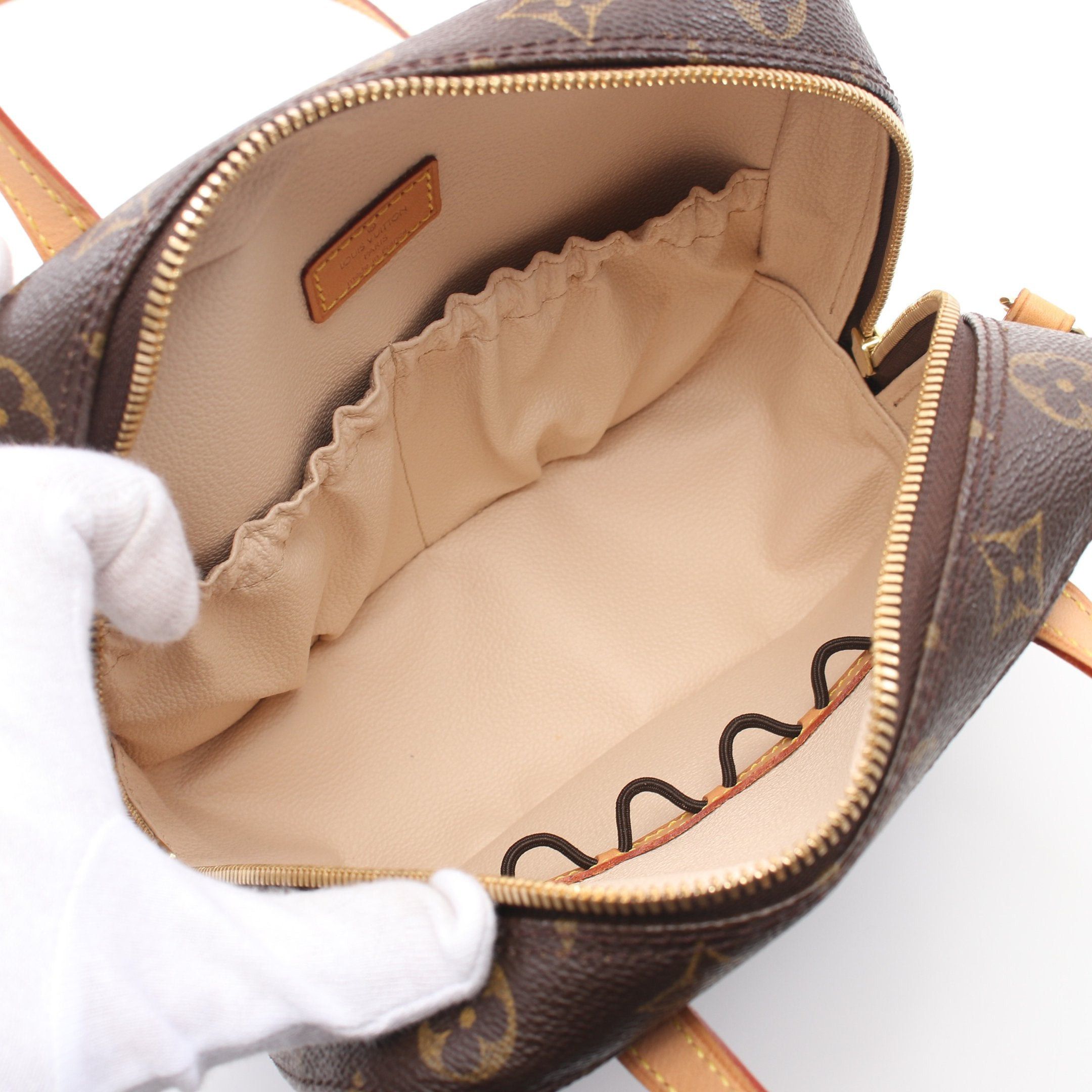 Louis Vuitton Louis Vuitton Spontini Monogram Handbag Leather Brown Size ONE SIZE - 3 Thumbnail