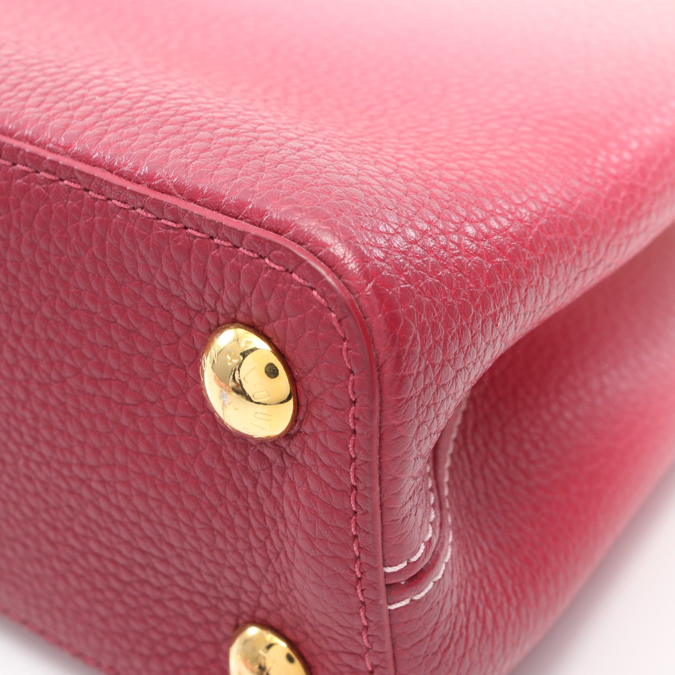 Louis Vuitton Louis Vuitton Capucines Bb Handbag Leather Pink Red Gradation Size ONE SIZE - 8 Thumbnail