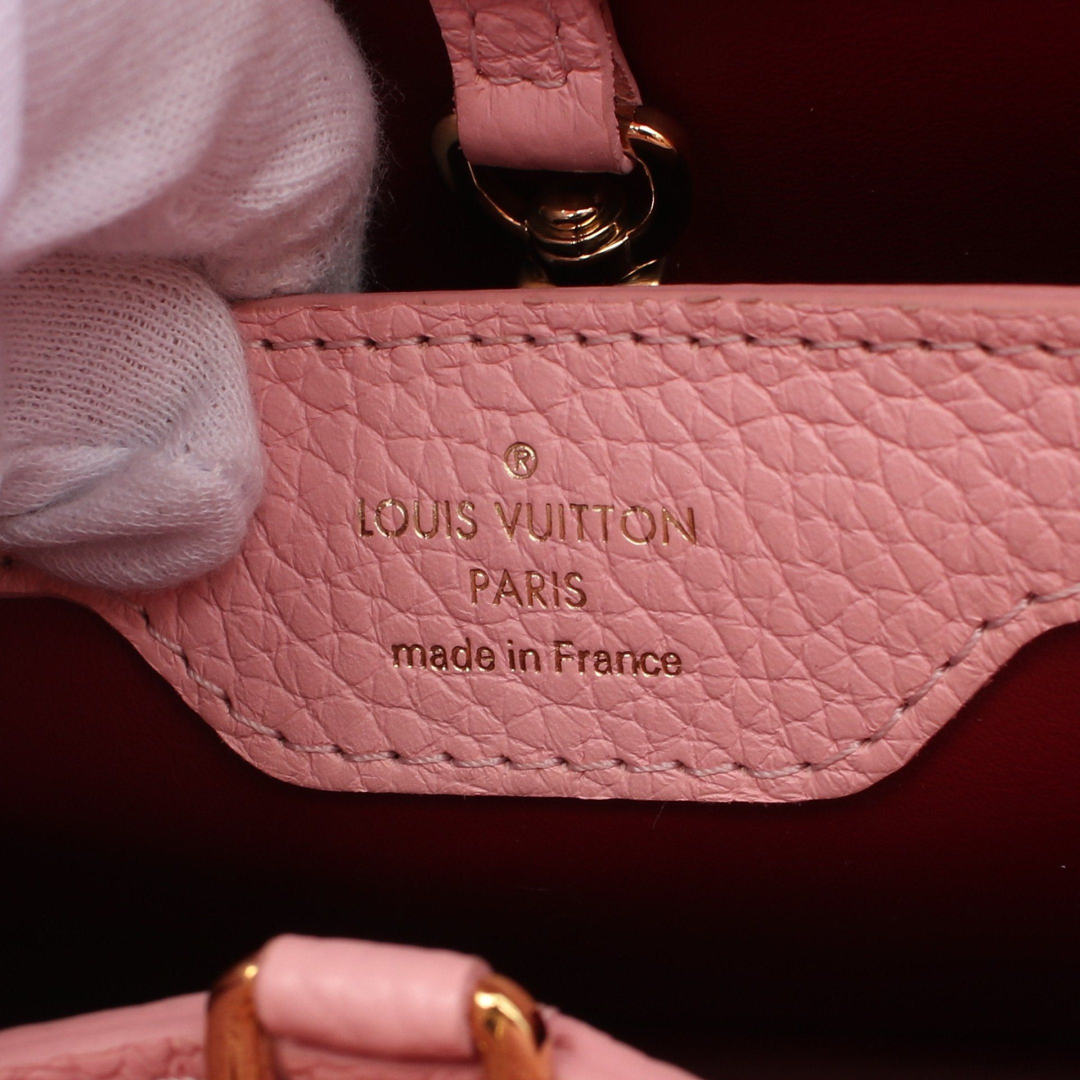 Louis Vuitton Louis Vuitton Capucines Bb Handbag Leather Pink Red Gradation Size ONE SIZE - 4 Thumbnail