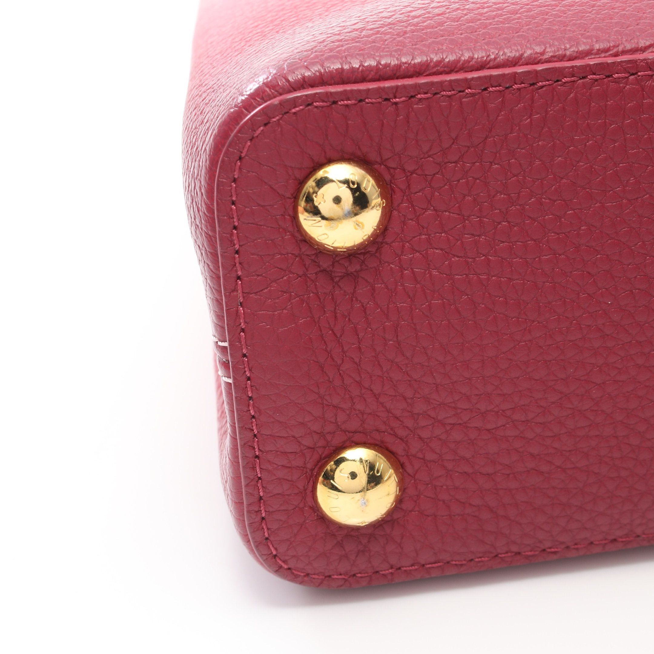 Louis Vuitton Louis Vuitton Capucines Bb Handbag Leather Pink Red Gradation Size ONE SIZE - 7 Thumbnail