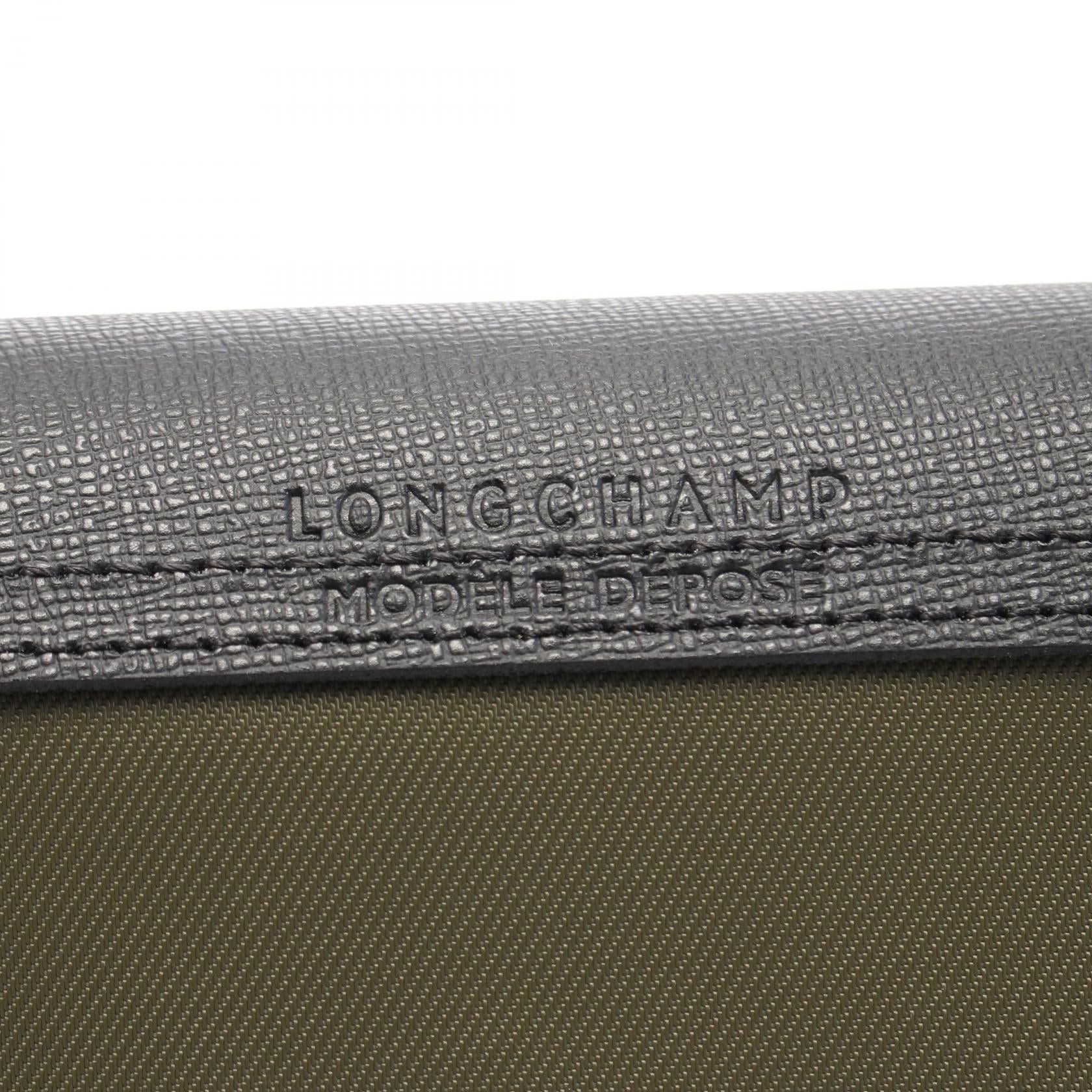 Longchamp Longchamp Le Preage Energy L Top Handle Handbag Tote Bag Canvas Leather Khaki Green Black Size ONE SIZE - 4 Thumbnail