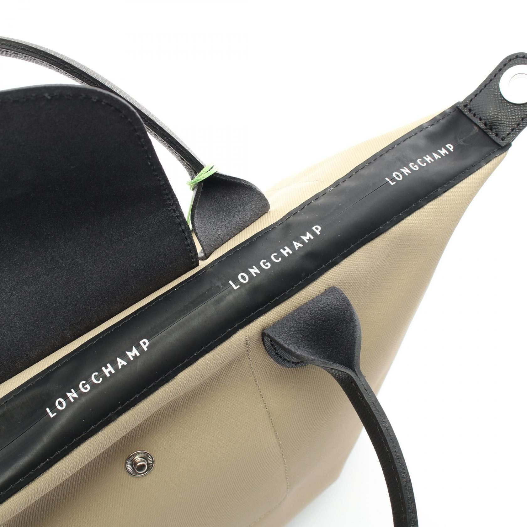 Longchamp Longchamp Le Preage Energy L Top Handle Handbag Tote Bag Canvas Leather Beige Black Size ONE SIZE - 5 Thumbnail