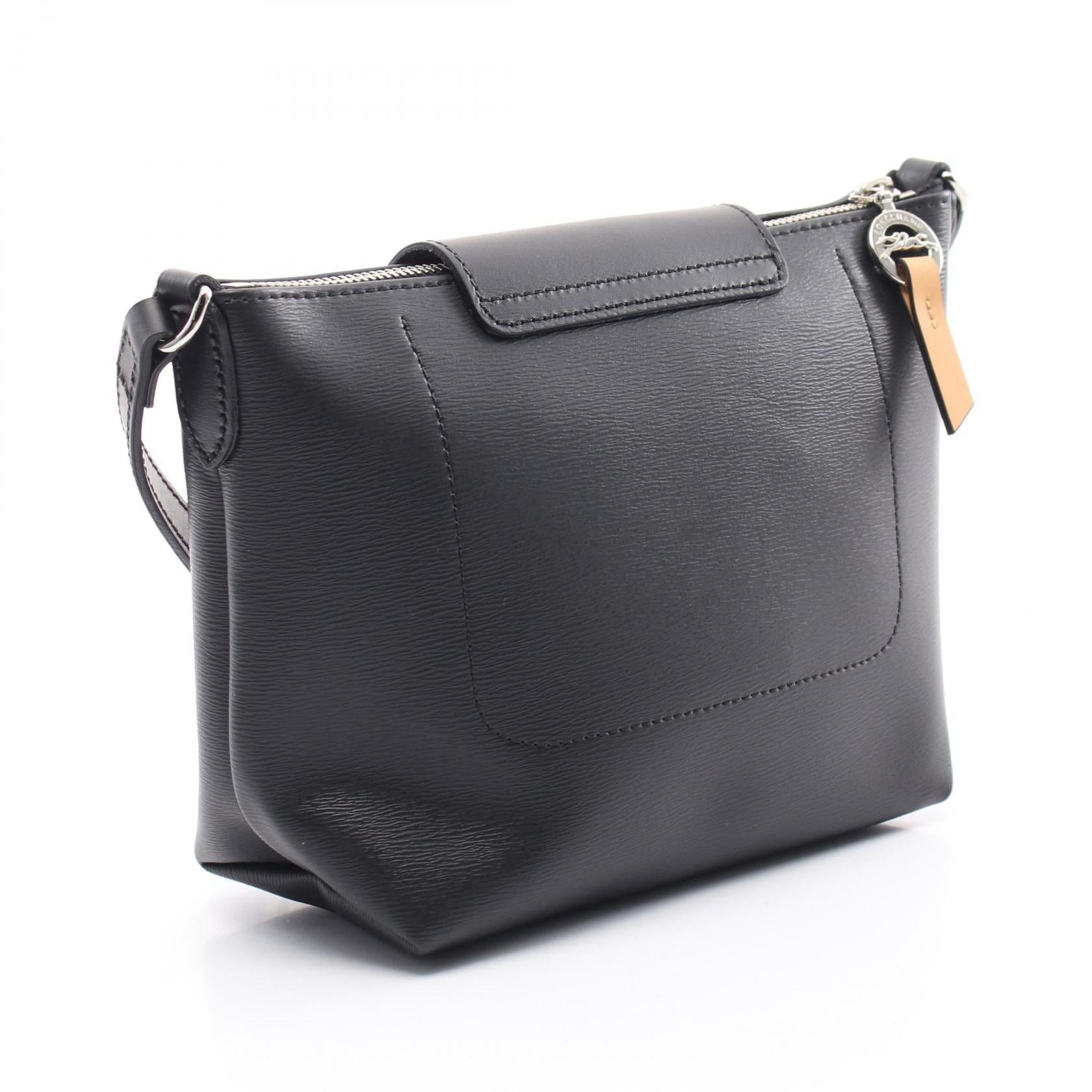 Longchamp Longchamp Le Preage City S Shoulder Bag Coated Canvas Leather Black Size ONE SIZE - 2 Thumbnail