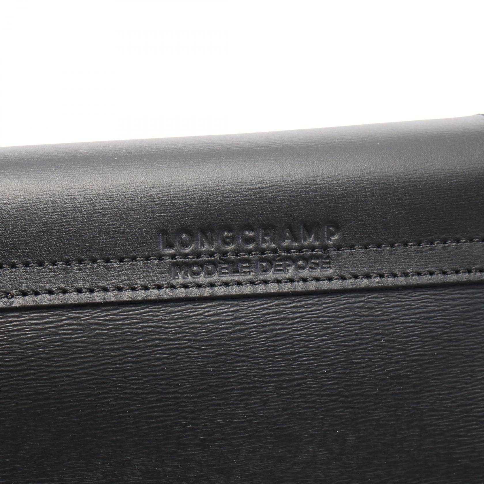 Longchamp Longchamp Le Preage City L Handbag Tote Bag Canvas Leather Black Size ONE SIZE - 4 Thumbnail