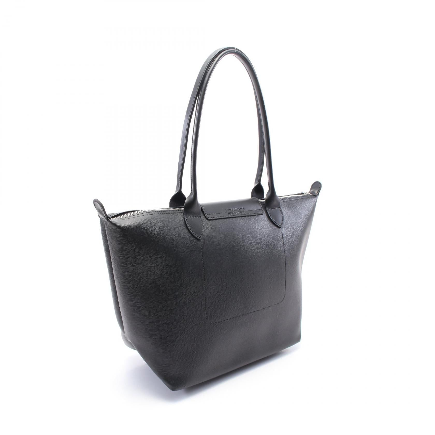 Longchamp Longchamp Le Preage City L Handbag Tote Bag Canvas Leather Black Size ONE SIZE - 2 Thumbnail