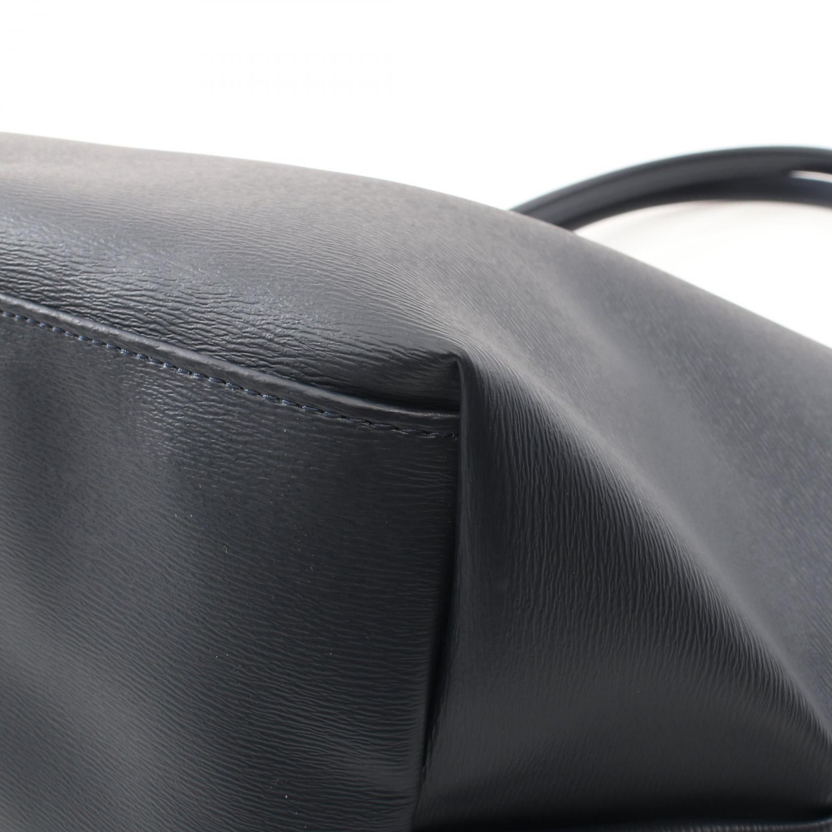 Longchamp Longchamp Le Preage City L Handbag Tote Bag Canvas Leather Navy Size ONE SIZE - 10 Thumbnail