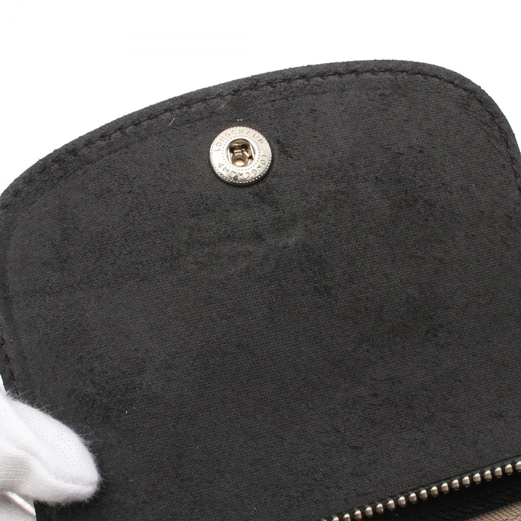 Longchamp Longchamp Le Preage City Handbag Tote Bag Canvas Leather Black Size ONE SIZE - 5 Thumbnail