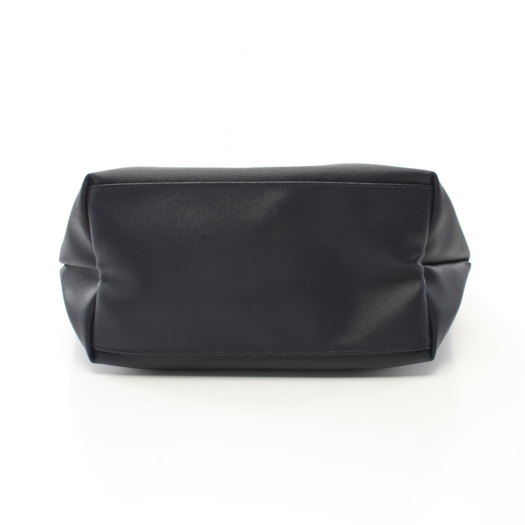 Longchamp Longchamp Le Preage City Handbag Tote Bag Canvas Leather Navy Size ONE SIZE - 10 Thumbnail