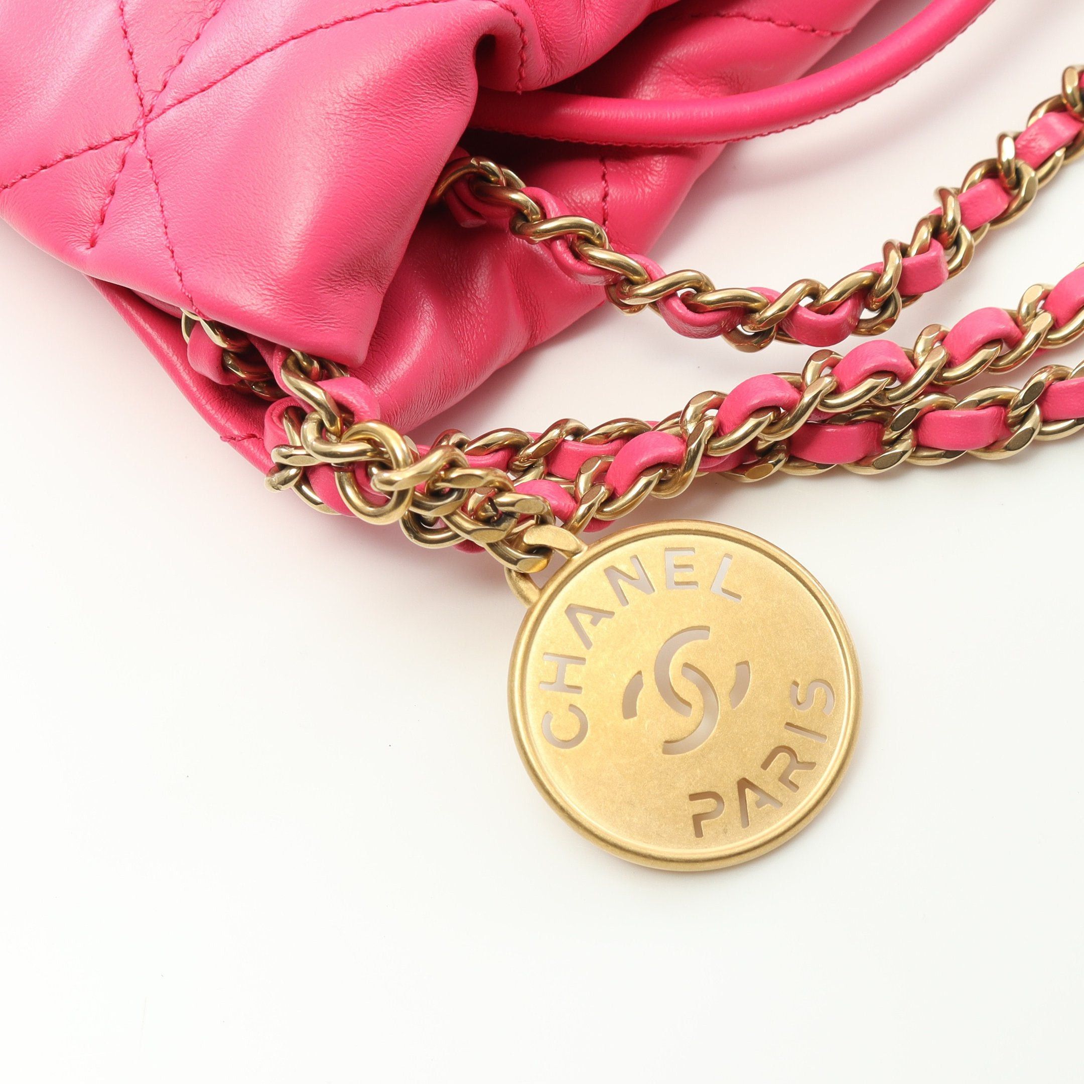 Chanel Chanel Chanel 22 Mini Chain Shoulder Bag Leather Pink Purple Gold Hardware Size ONE SIZE - 6 Thumbnail