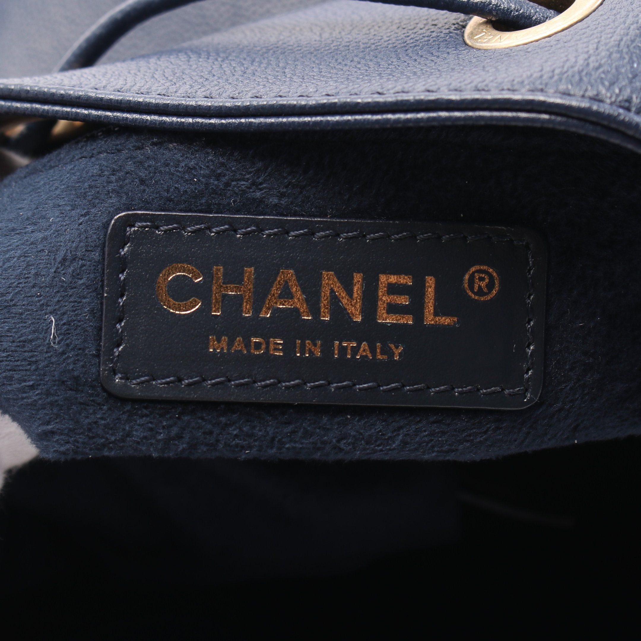 Chanel Chanel Deauville Shoulder Bag Studs Caviar Skin Navy Gold Hardware Purse Size ONE SIZE - 4 Thumbnail