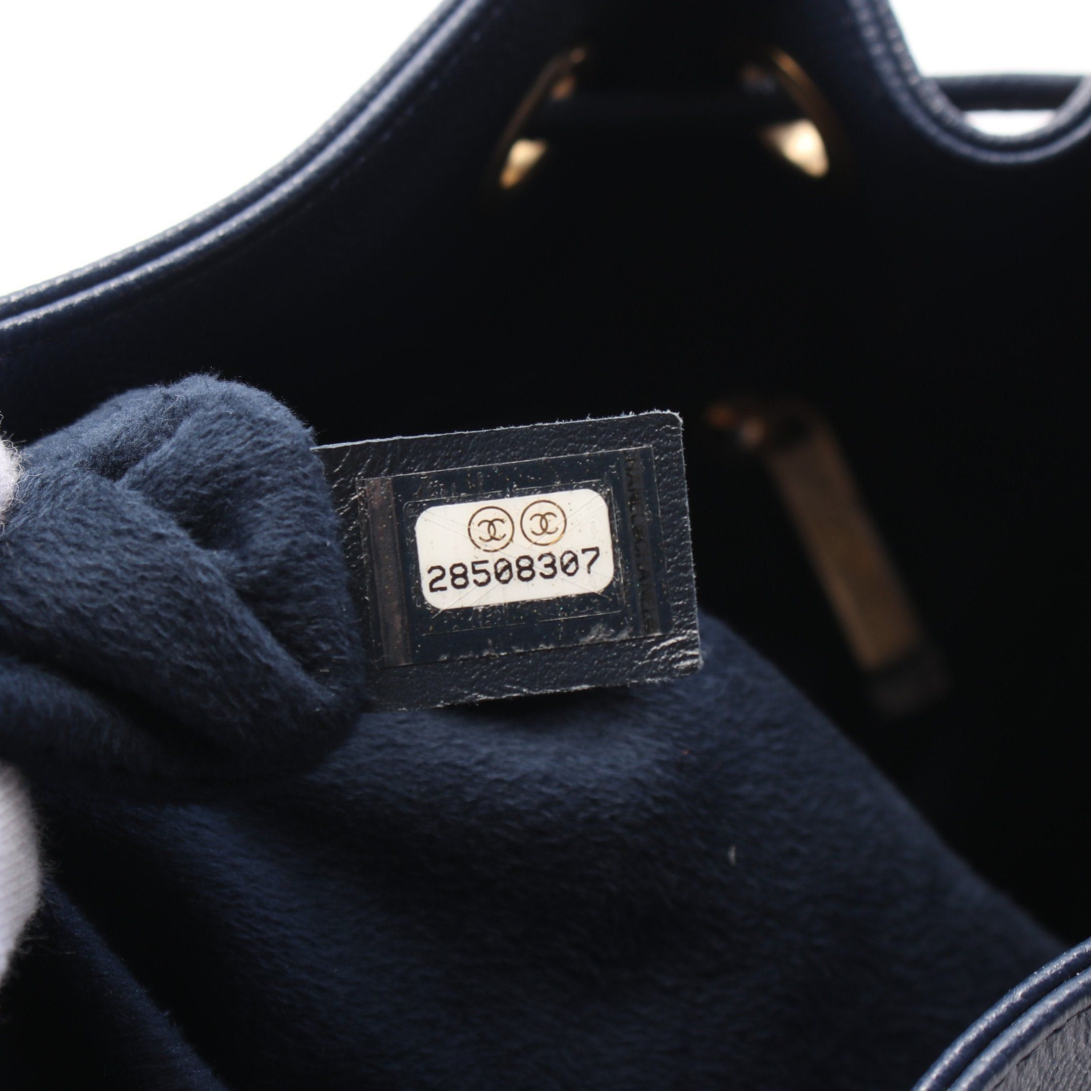 Chanel Chanel Deauville Shoulder Bag Studs Caviar Skin Navy Gold Hardware Purse Size ONE SIZE - 5 Thumbnail