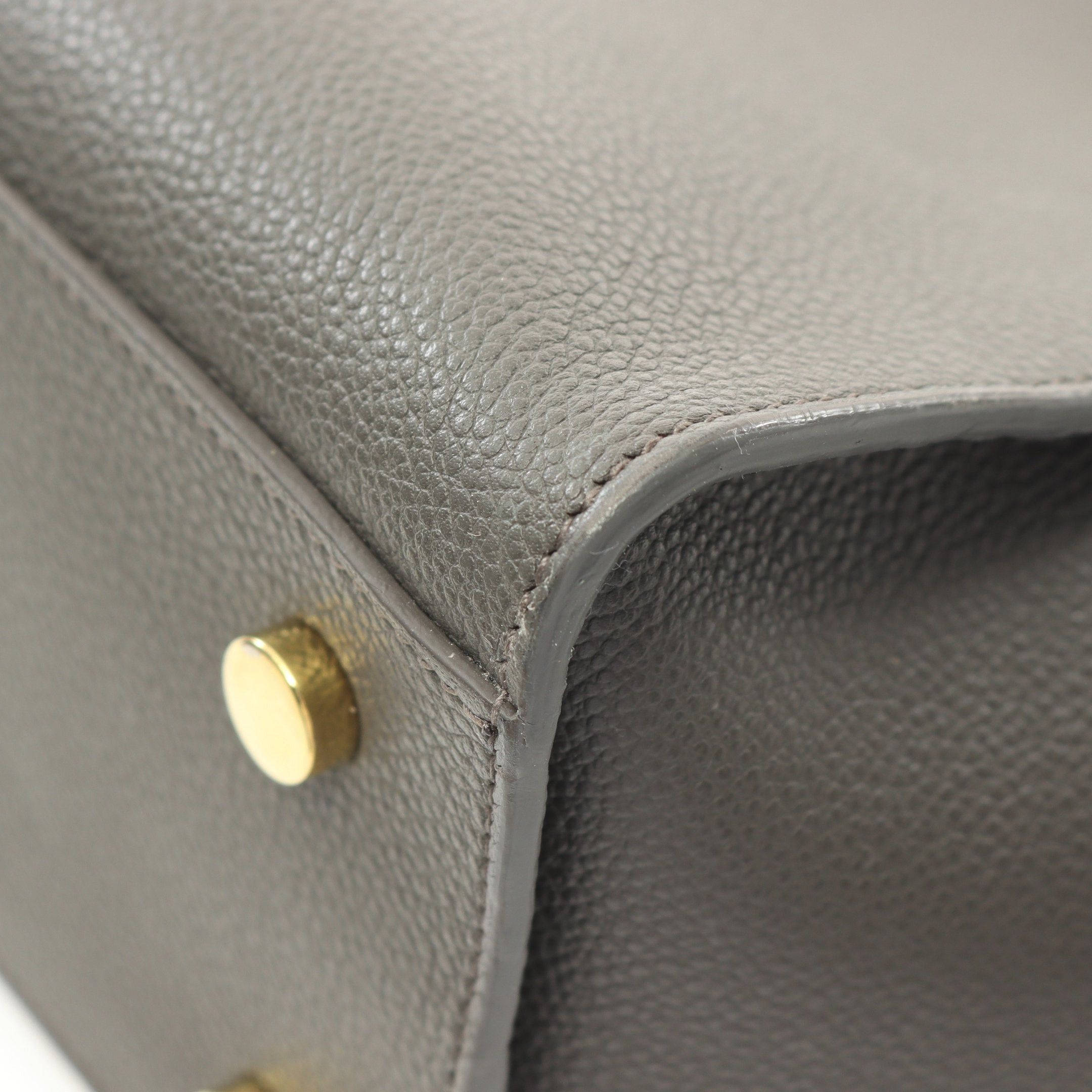 Yves Saint Laurent Yves Saint Laurent Baby Downtown Handbag Leather Gray Size ONE SIZE - 6 Thumbnail