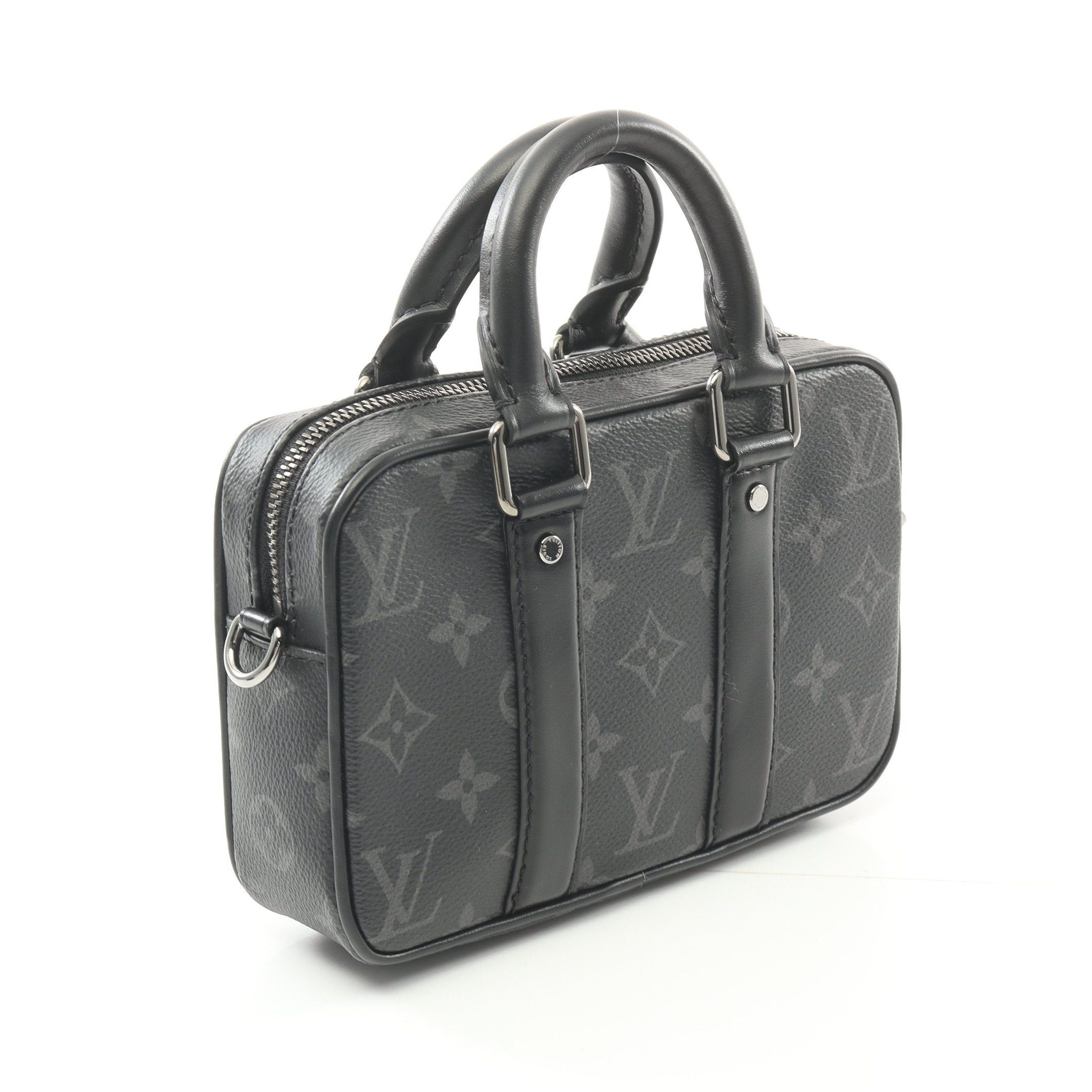 Louis Vuitton Louis Vuitton Nano Pdv Monogram Eclipse Handbag Leather Black Size ONE SIZE - 2 Thumbnail