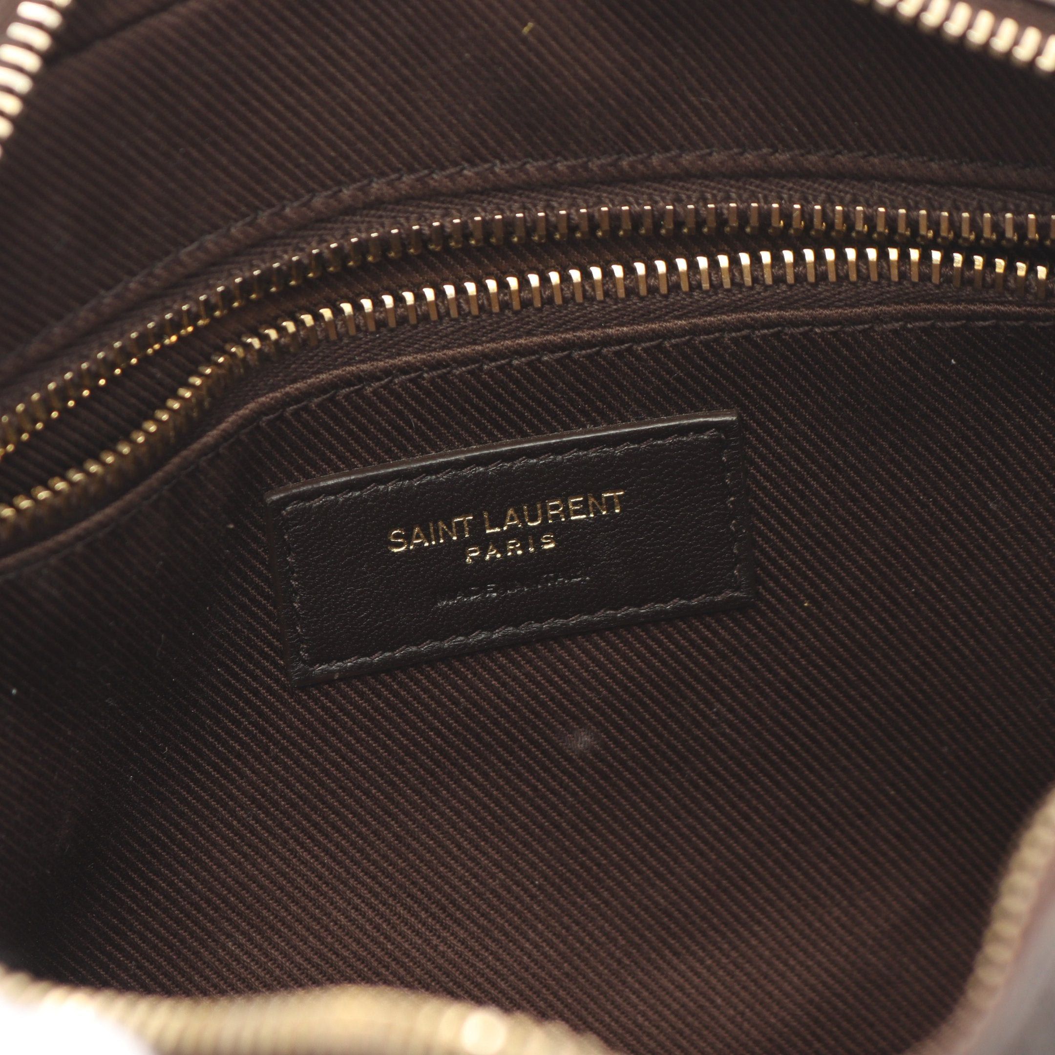Yves Saint Laurent Yves Saint Laurent Monogram Camera Bag Shoulder Leather Dark Brown Size ONE SIZE - 4 Thumbnail