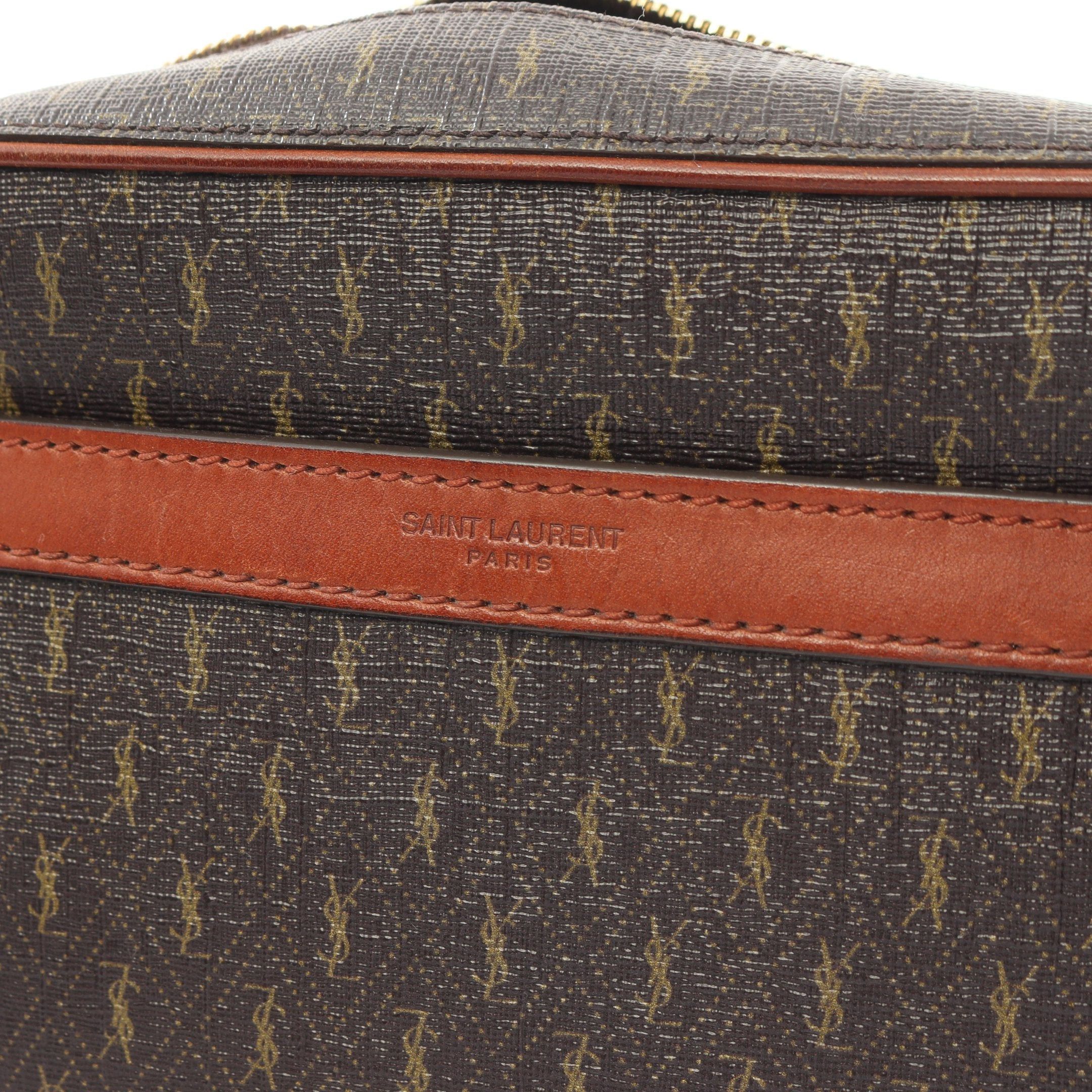 Yves Saint Laurent Yves Saint Laurent Monogram Camera Bag Shoulder Leather Dark Brown Size ONE SIZE - 5 Thumbnail