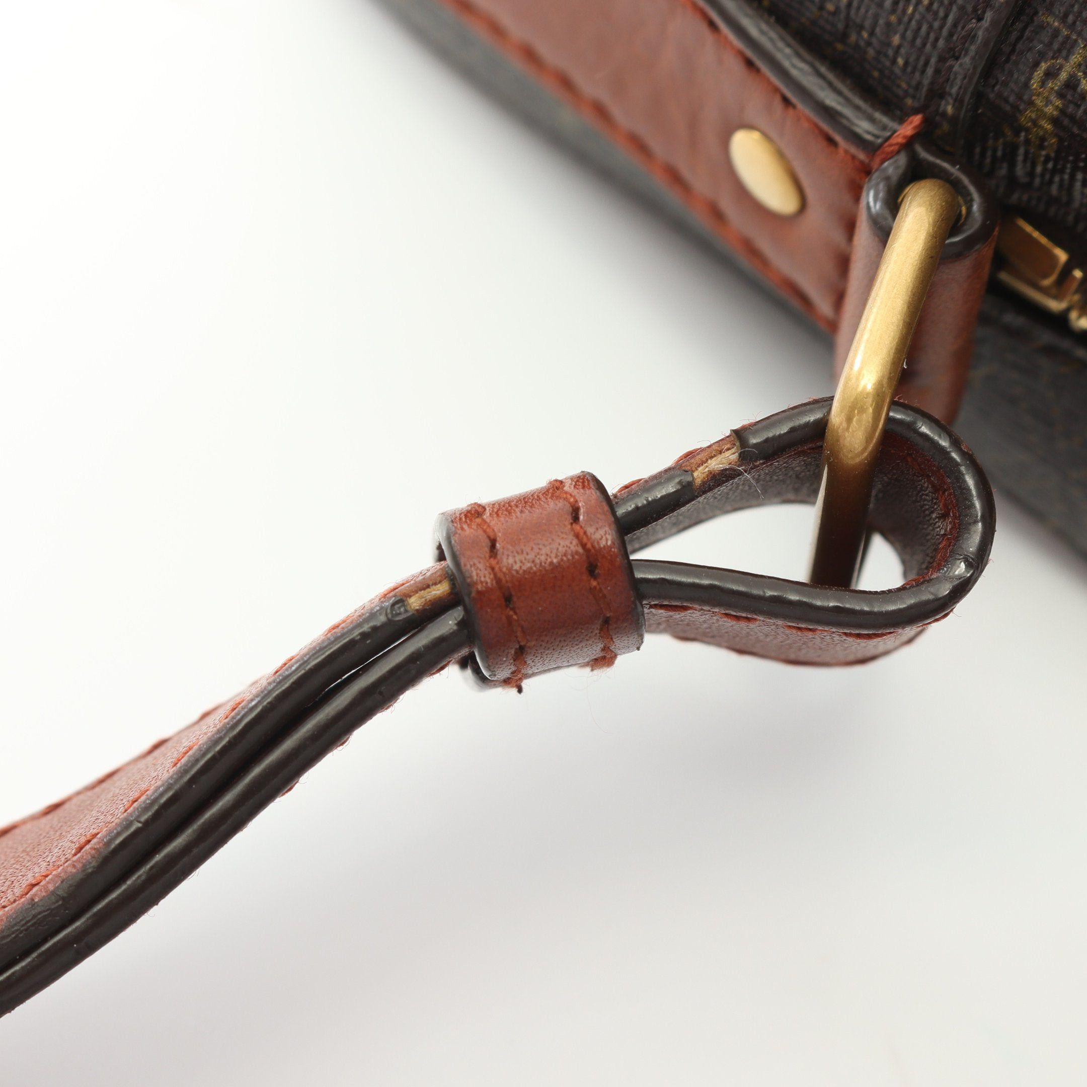 Yves Saint Laurent Yves Saint Laurent Monogram Camera Bag Shoulder Leather Dark Brown Size ONE SIZE - 8 Thumbnail