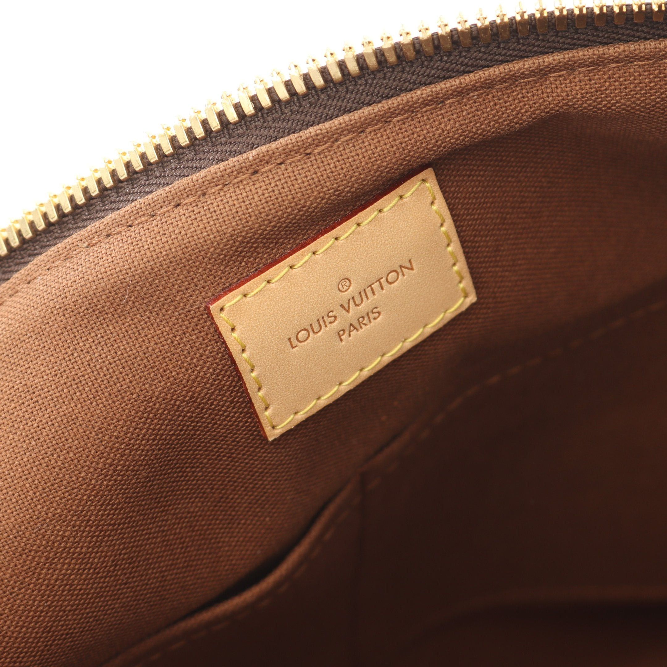 Louis Vuitton Louis Vuitton Palermo Pm Monogram Handbag Leather Brown Size ONE SIZE - 4 Thumbnail
