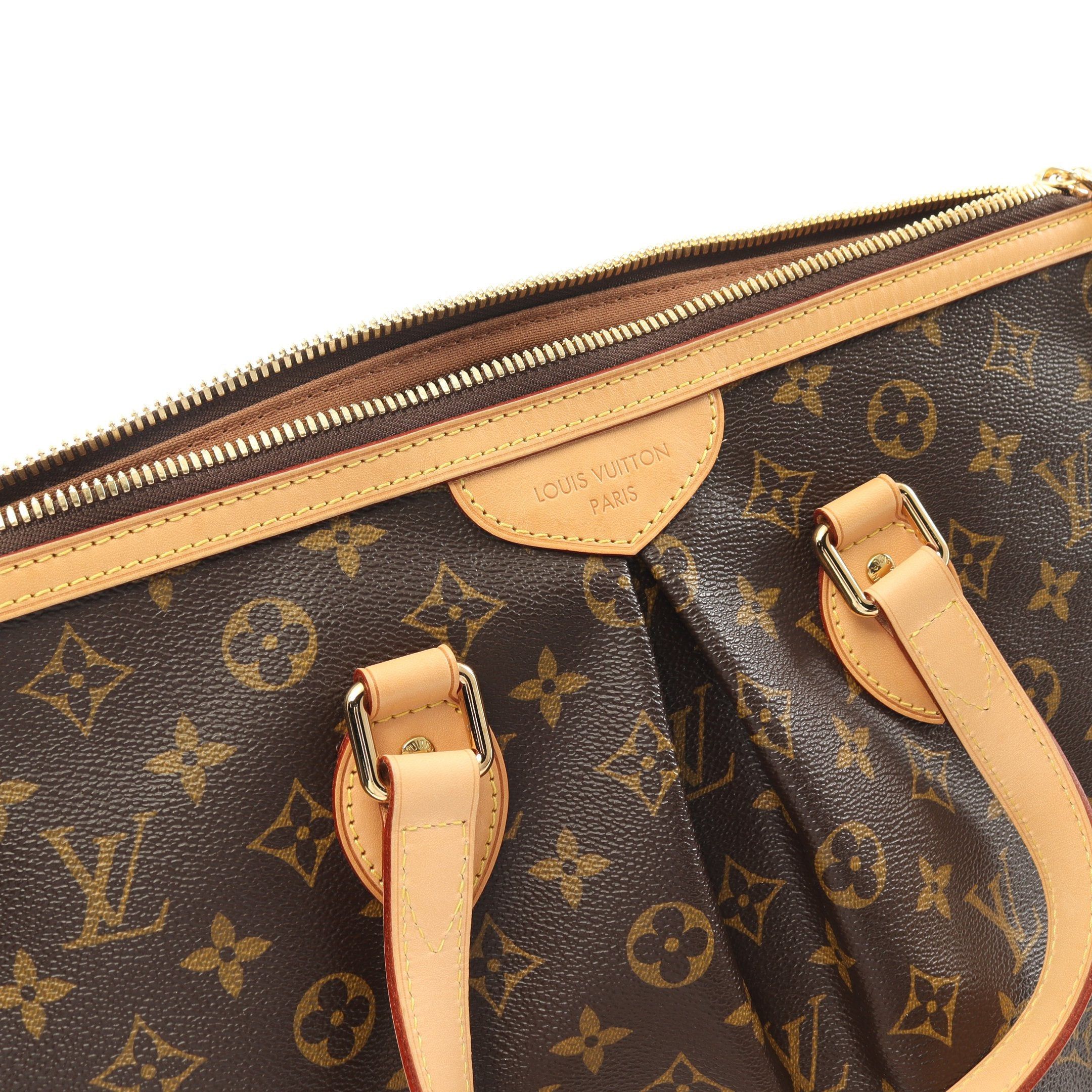 Louis Vuitton Louis Vuitton Palermo Pm Monogram Handbag Leather Brown Size ONE SIZE - 8 Thumbnail