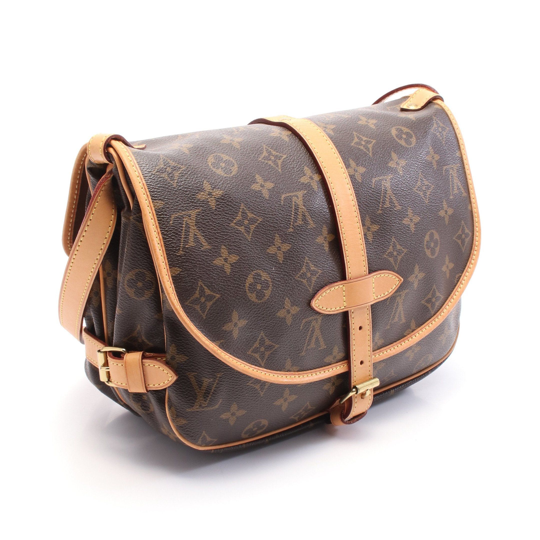 Louis Vuitton Louis Vuitton Saumur 30 Monogram Shoulder Bag Leather Brown Size ONE SIZE - 2 Thumbnail