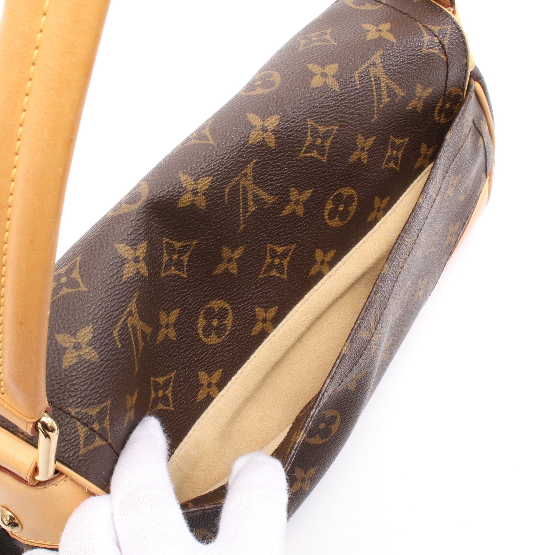 Louis Vuitton Louis Vuitton Beverly Mm Monogram Shoulder Bag Leather Brown Size ONE SIZE - 6 Thumbnail