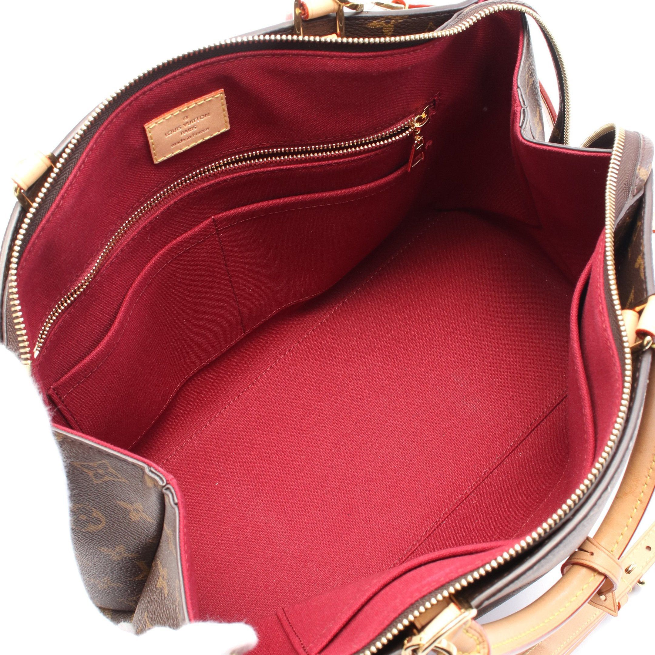 Louis Vuitton Louis Vuitton Petit Palais Mm Monogram Handbag Leather Brown Size ONE SIZE - 3 Thumbnail