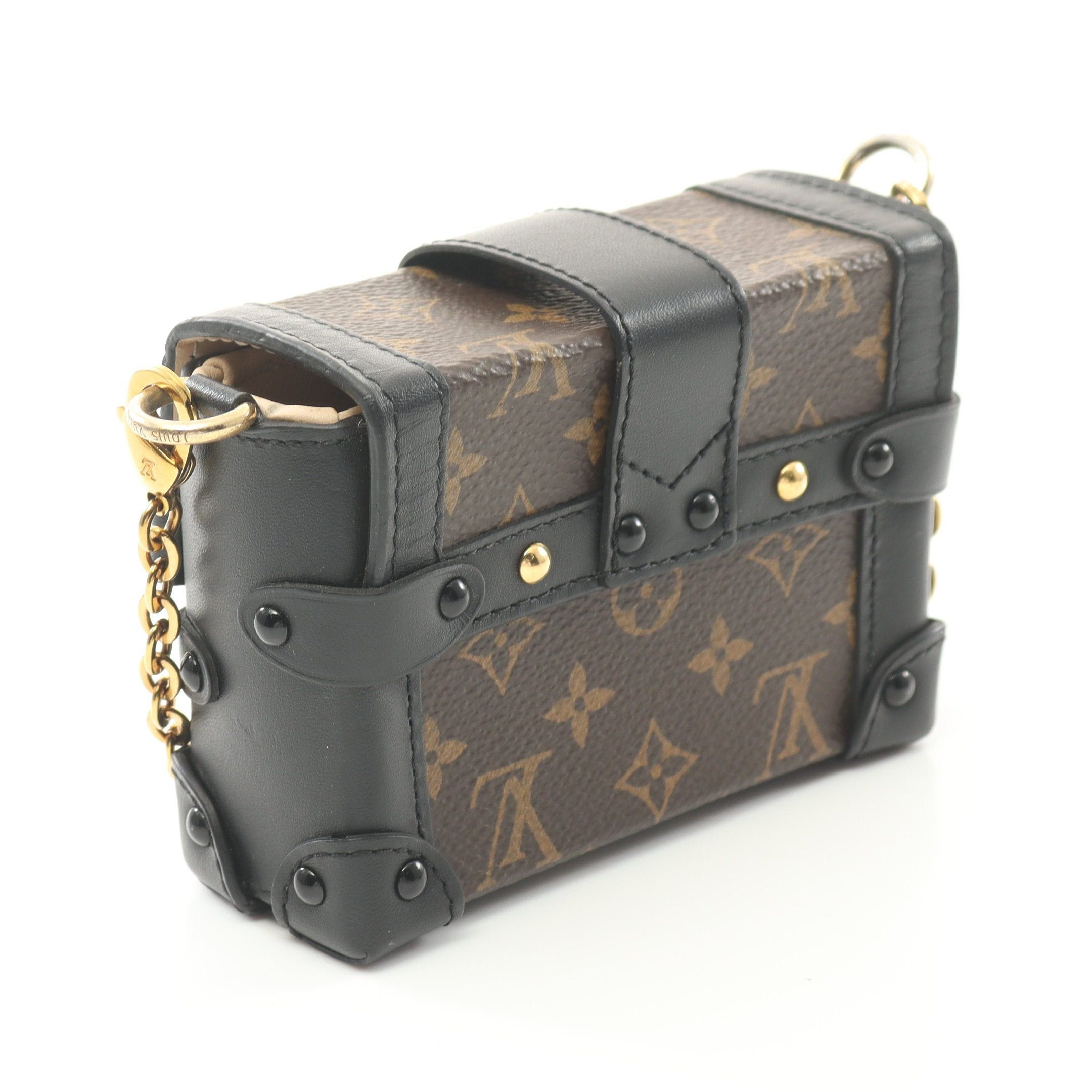 Louis Vuitton Louis Vuitton Essential Trunk Monogram Chain Shoulder Bag Leather Brown Size ONE SIZE - 2 Thumbnail