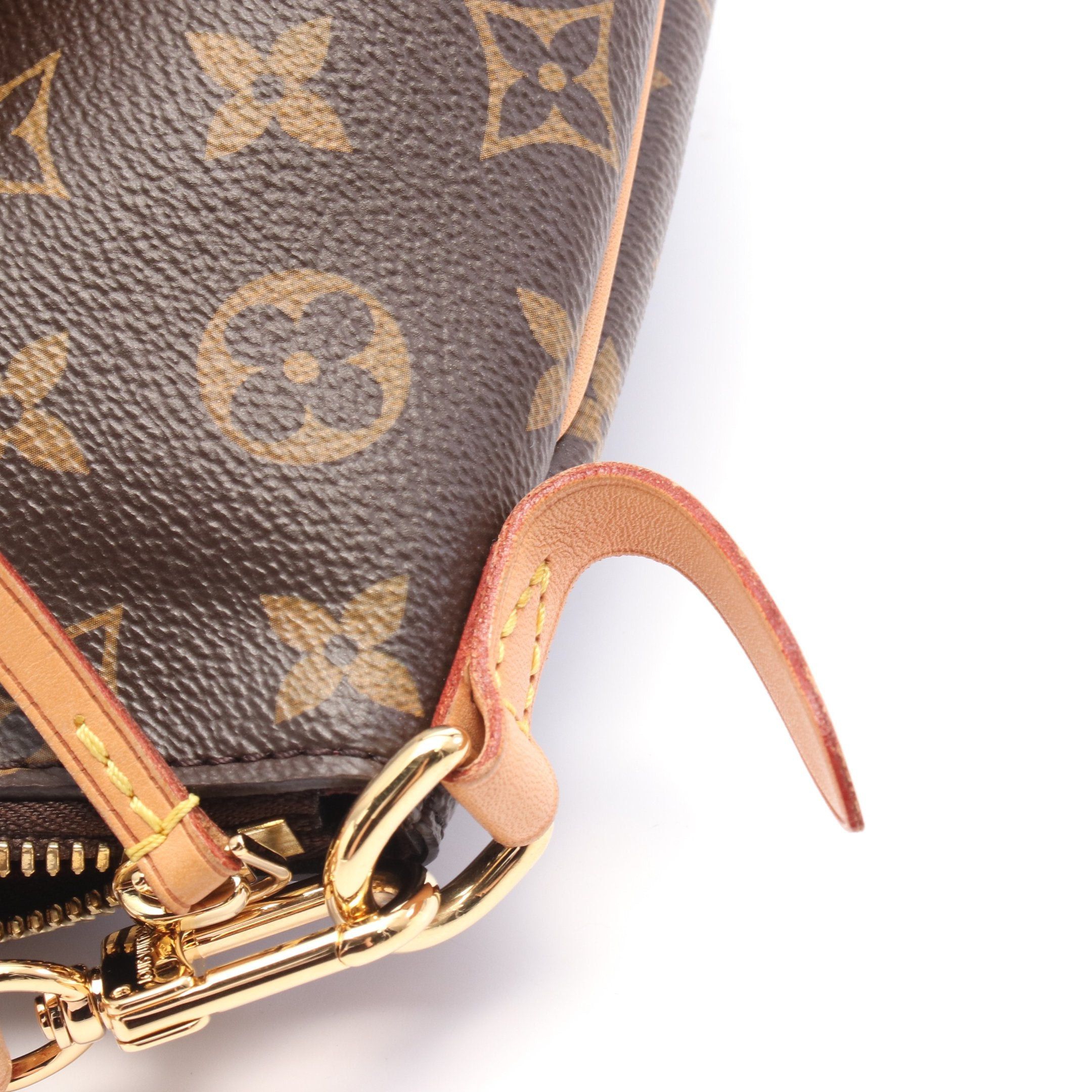 Louis Vuitton Louis Vuitton Turen Pm Monogram Handbag Leather Brown Size ONE SIZE - 8 Thumbnail