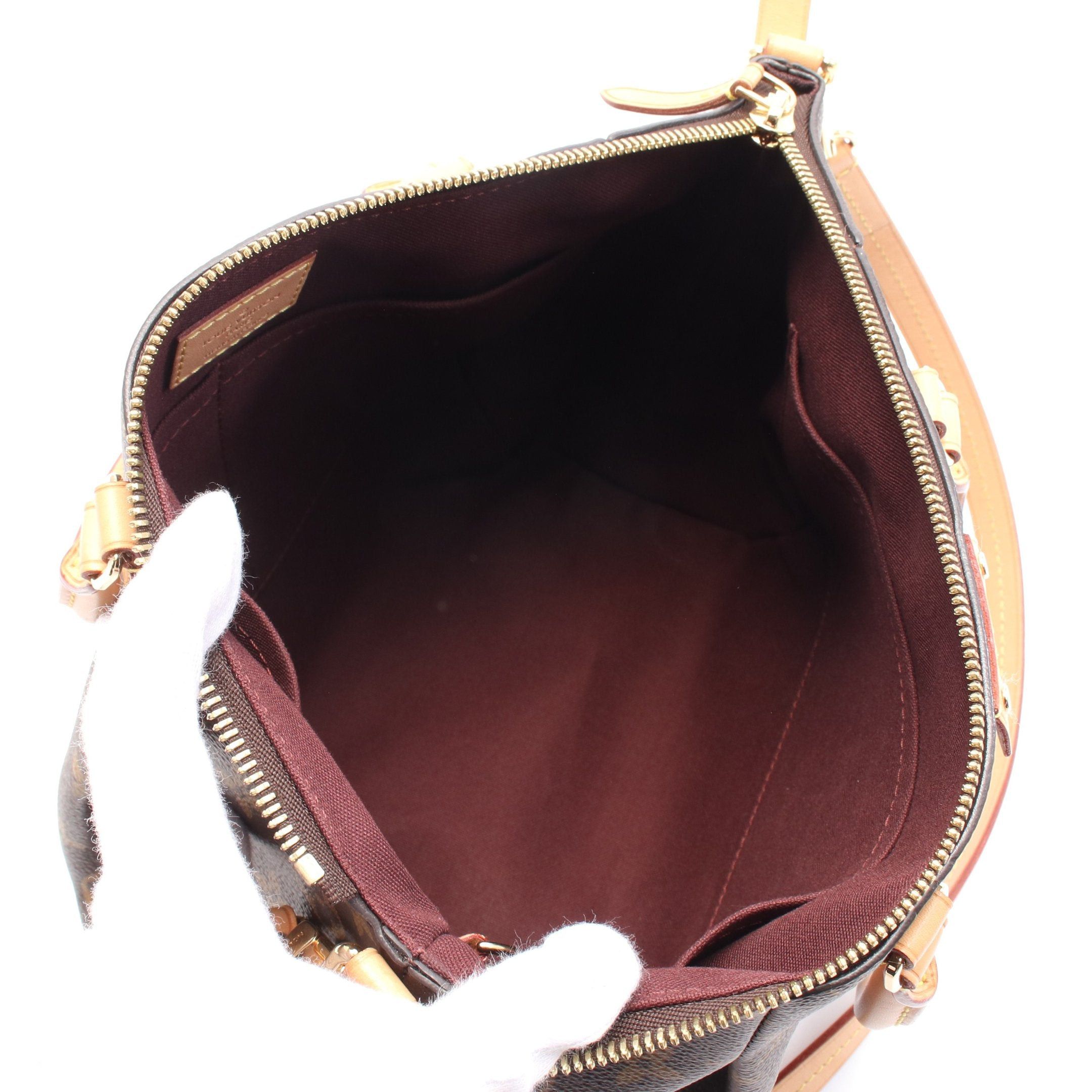 Louis Vuitton Louis Vuitton Turen Pm Monogram Handbag Leather Brown Size ONE SIZE - 3 Thumbnail