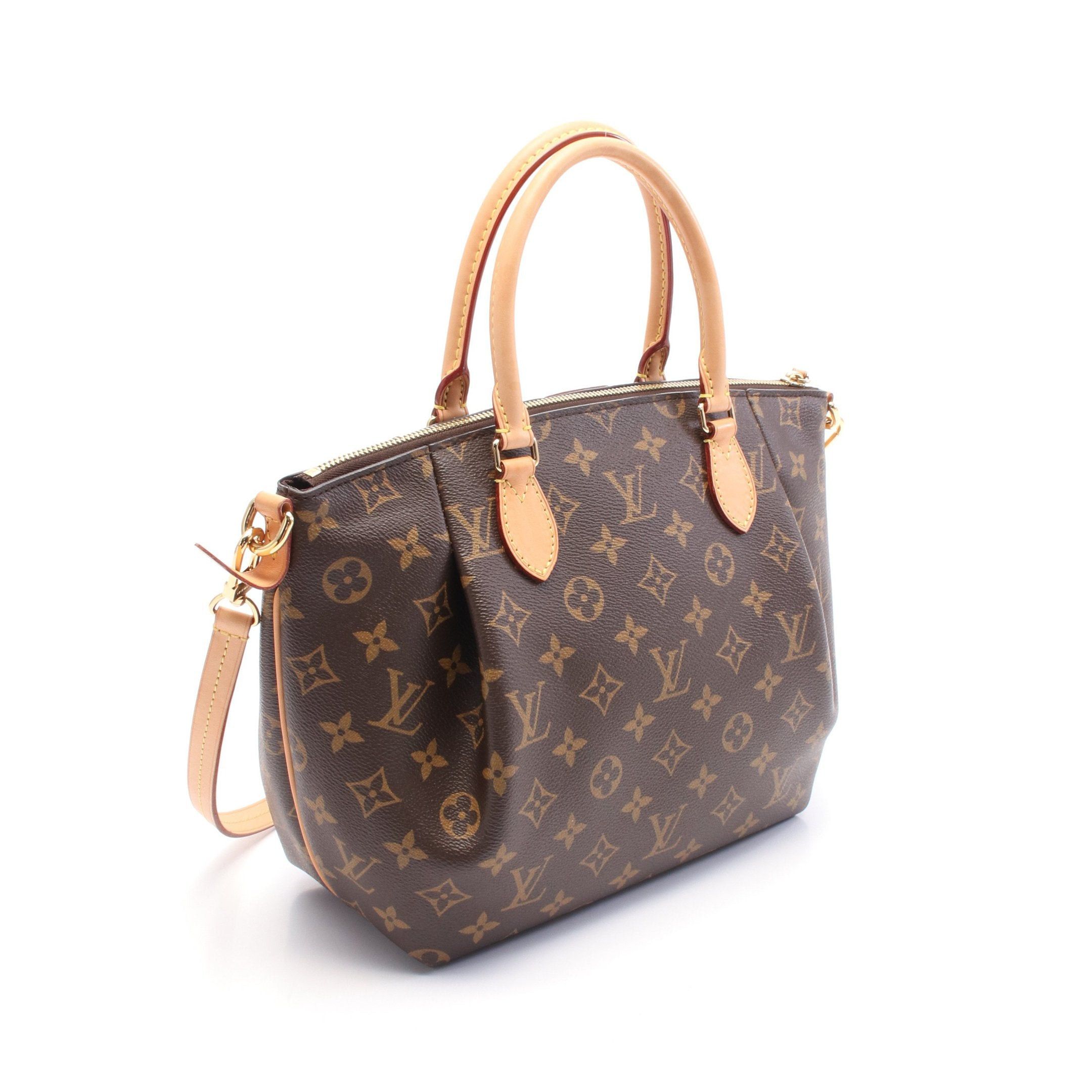 Louis Vuitton Louis Vuitton Turen Pm Monogram Handbag Leather Brown Size ONE SIZE - 2 Thumbnail