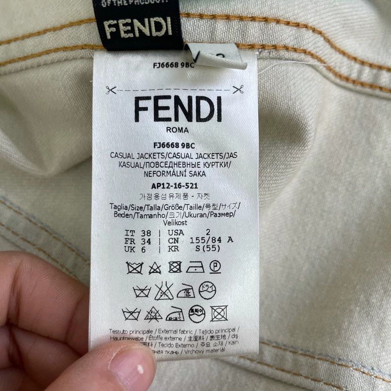 Fendi Fendi Floral Denim Vest Size 38 Size US M / EU 48-50 / 2 - 5 Thumbnail
