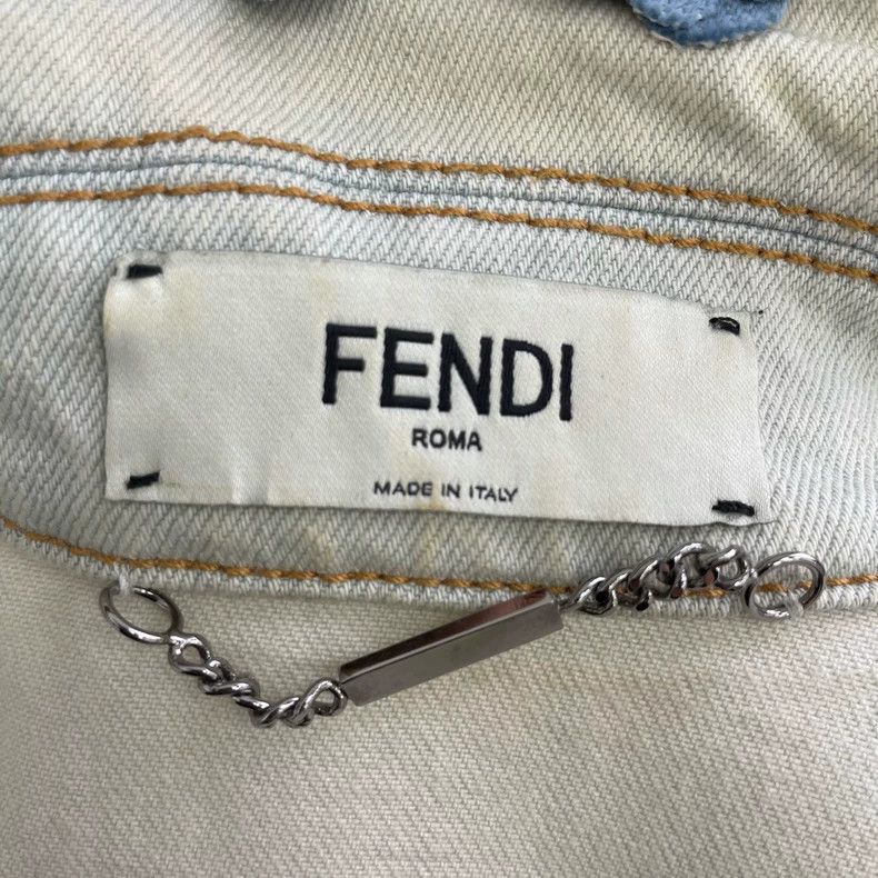 Fendi Fendi Floral Denim Vest Size 38 Size US M / EU 48-50 / 2 - 4 Thumbnail