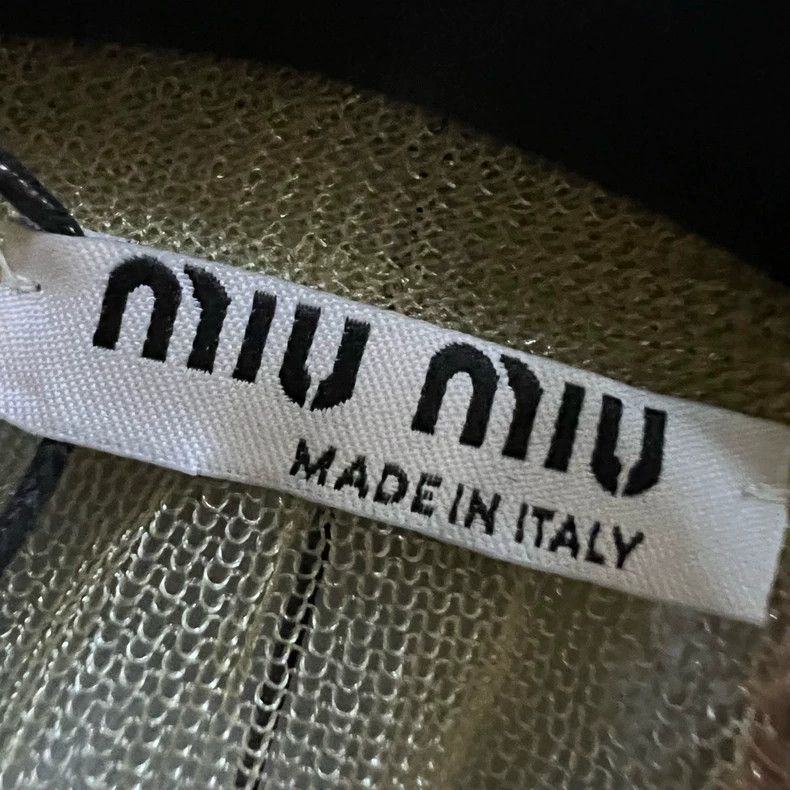 Miu Miu Miu Miu Checked Mesh Polo Shirt for Women Size US M / EU 48-50 / 2 - 4 Thumbnail