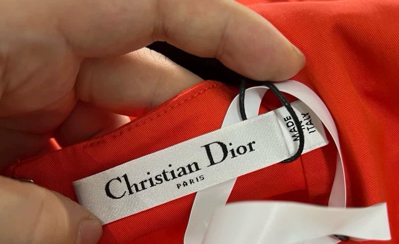 Dior Dior Irregular Orange Dress Size 40 Size US 40 / EU 56 - 5 Thumbnail