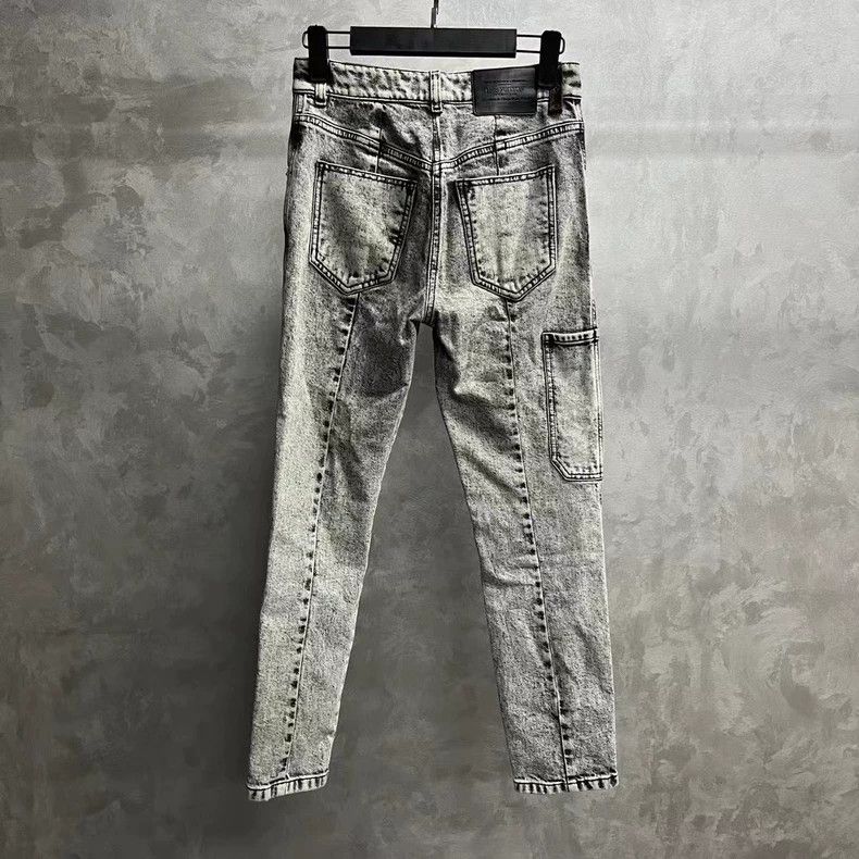 Louis Vuitton Gray Straight-Leg Denim Pants