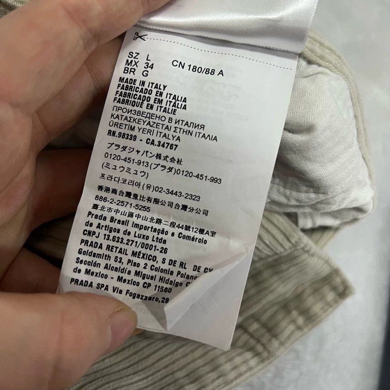 Prada PRADA Corduroy Cargo Pants Size L Size US 40 / EU 56 - 6 Thumbnail